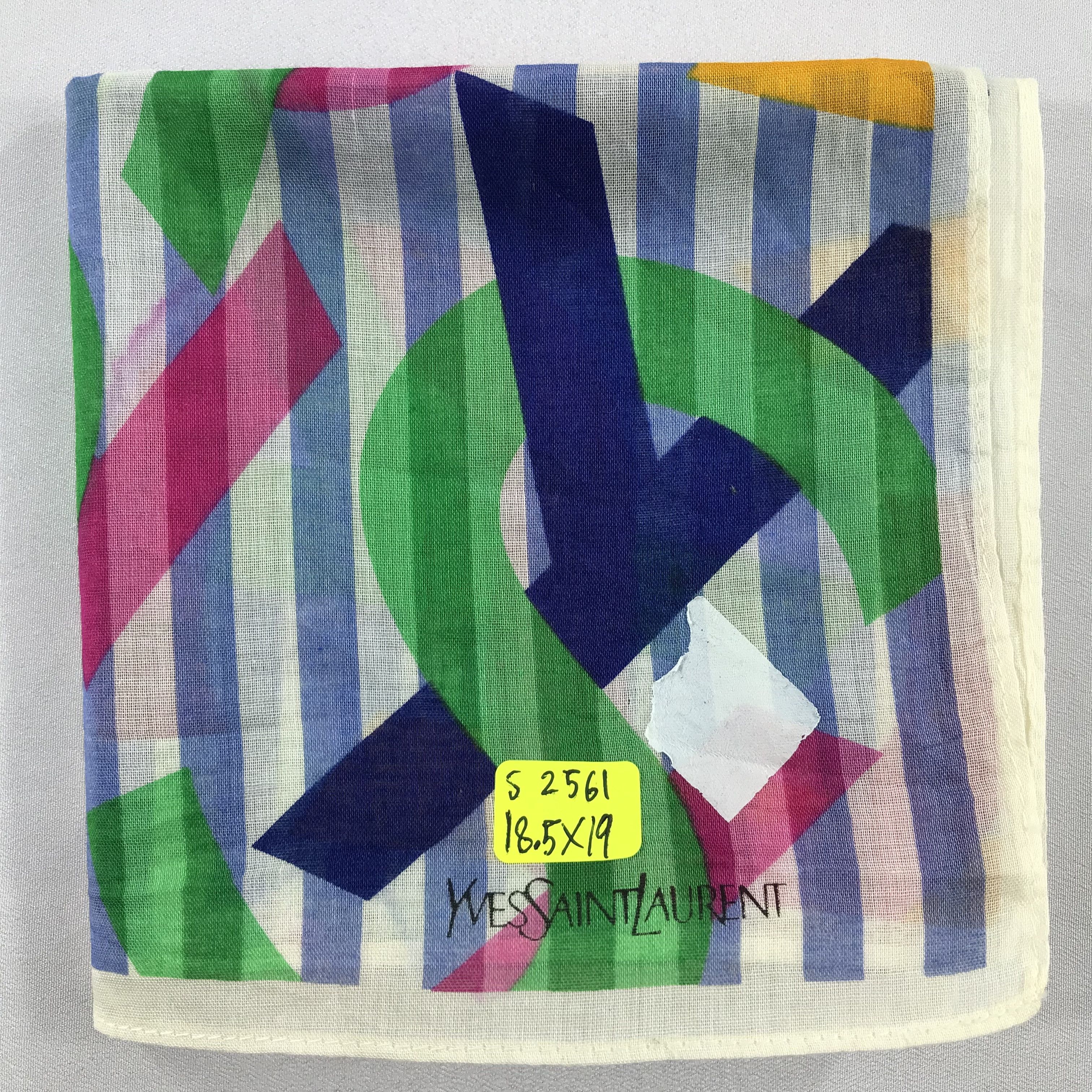Vintage × Yves Saint Laurent Yves Saint Laurent Bandana / Handkerchief/Neckerchief -S2561 Size ONE SIZE - 5 Thumbnail
