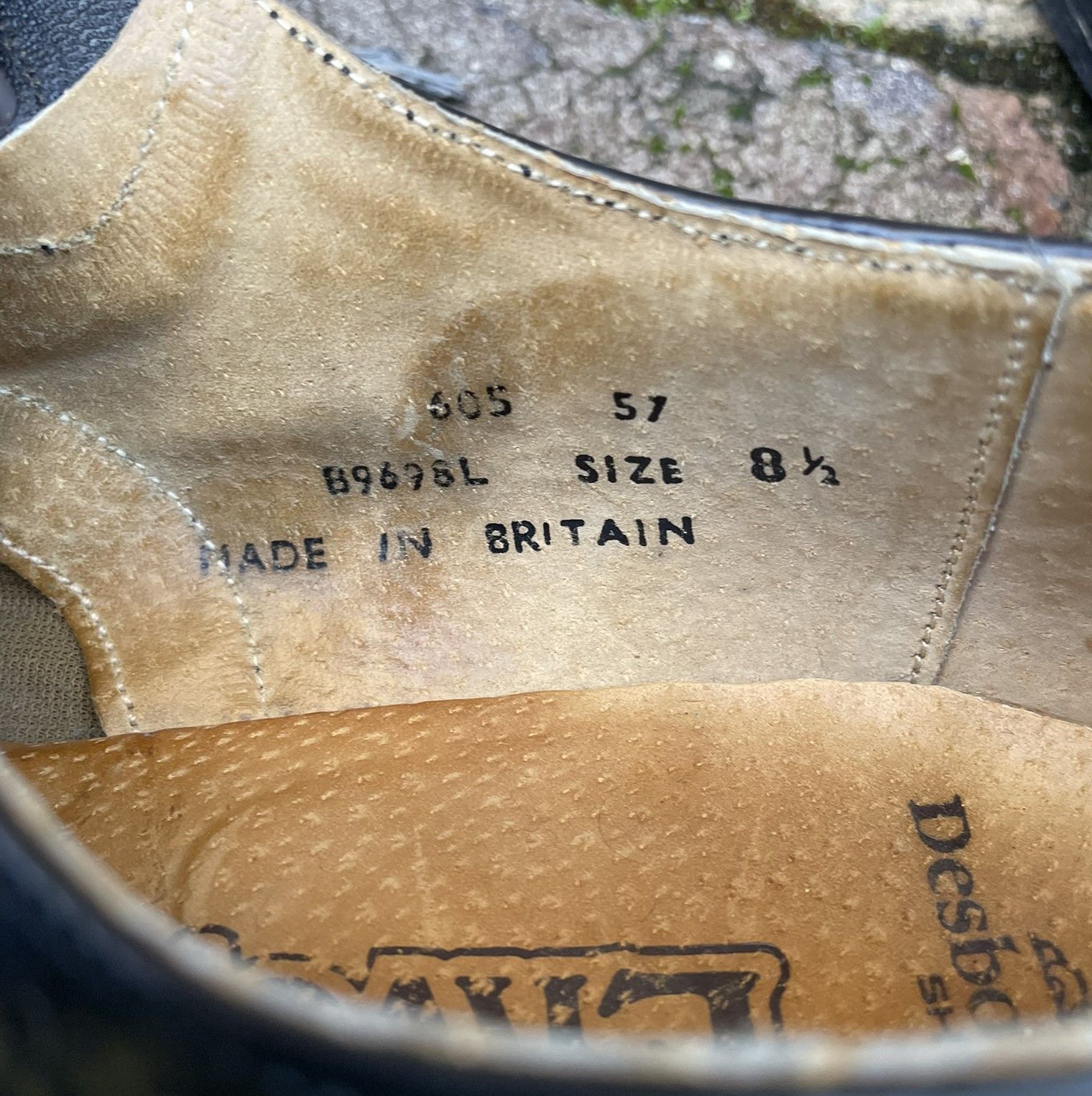 Other Vintage 70s 80s black Leather shoes brogues tabis UK 8.5 Size US 9.5 / EU 42-43 - 6 Thumbnail