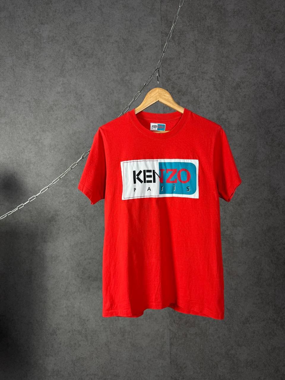 Kenzo Kenzo Momento Collection luxury designer center logo tee Size US S / EU 44-46 / 1 - 1 Thumbnail