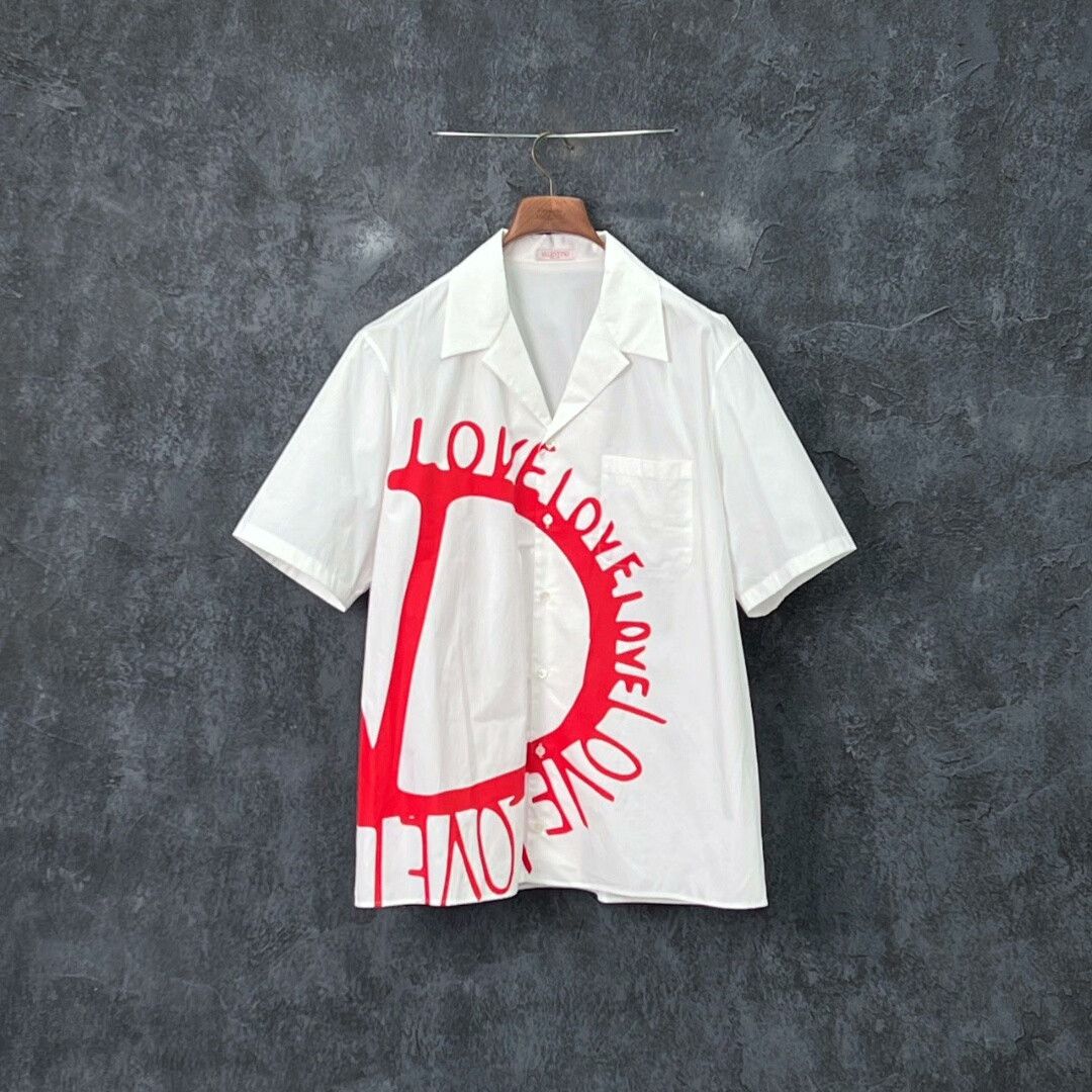 Valentino Valentino Printed Cotton Short Sleeve Shirt Size US S / EU 44-46 / 1 - 1 Thumbnail