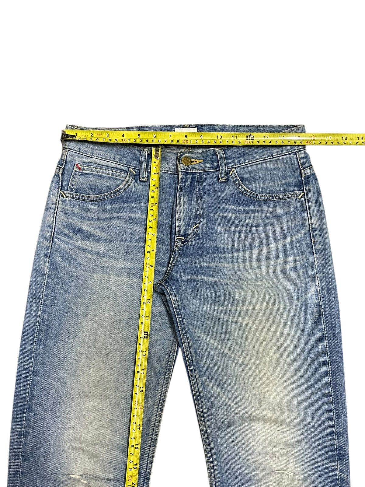 Lee Lee Rider x Elle Blue Fade Wash Ripped Jeans Limited Edition Size 31" - 16 Thumbnail