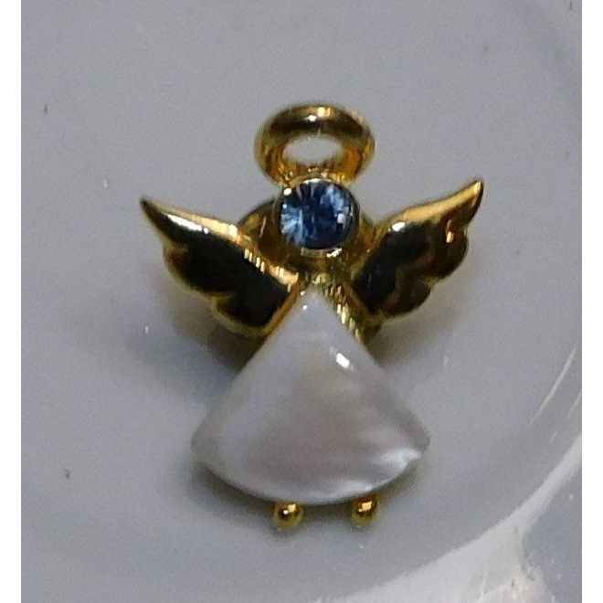Other Vintage March Birthday Angel Pin Mother Of Pearl And Rhinest Size ONE SIZE - 5 Thumbnail