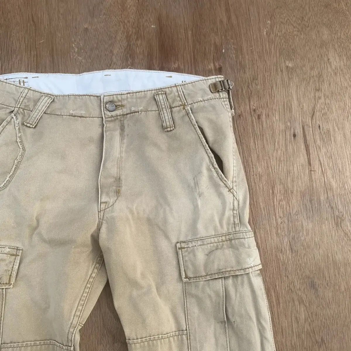 Vintage RUSTY DIRTY ‼️ VINTAGE BIG JOHN TROUSERS FADED COMBAT CARGO Size US 34 / EU 50 - 4 Thumbnail