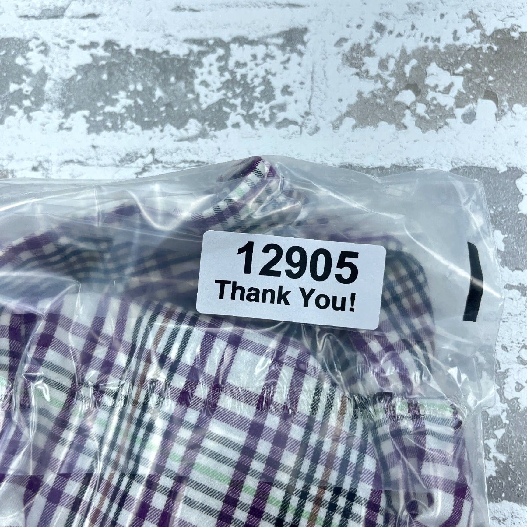 Peter Millar Peter Millar Shirt Men Large Purple White Plaid Flannel Dress Button Up Adult Size 42R - 8 Thumbnail