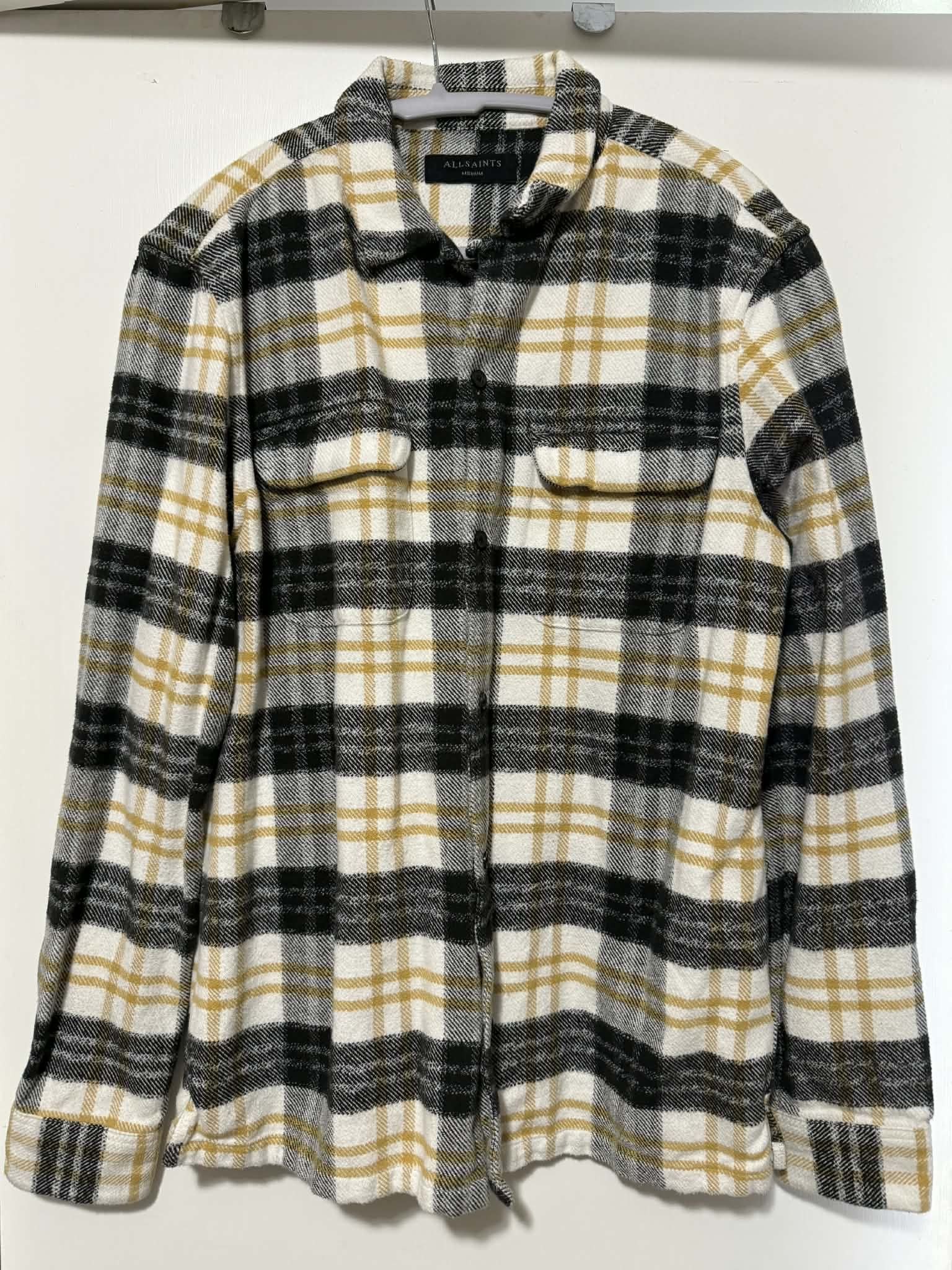 Allsaints Lenado LS Flannel Shirt Size US M / EU 48-50 / 2 - 1 Thumbnail