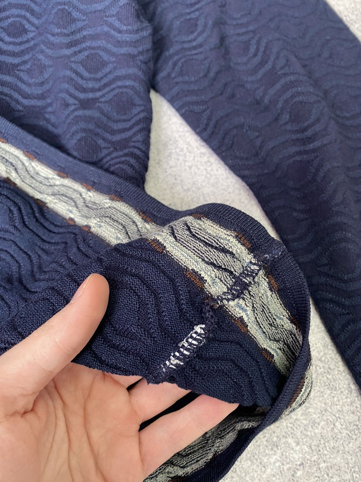 Missoni × Vintage Vintage Missoni Sport Navy Sweater Size US L / EU 52-54 / 3 - 6 Thumbnail