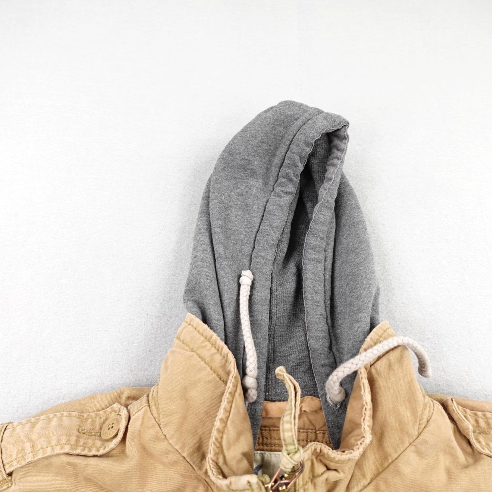 American Eagle Outfitters VINTAGE American Eagle Jacket Mens Quilted Field Utility Barn Coat 2XL Khaki Beige Hooded Full Zip Lined Insulated Pockets Autumn Winter Y2K Mens Size US XXL / EU 58 / 5 - 2 Thumbnail