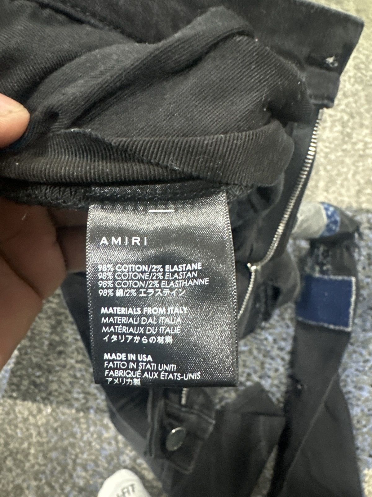 Amiri Patch Work Black Amiri’s Size US 31 - 6 Thumbnail
