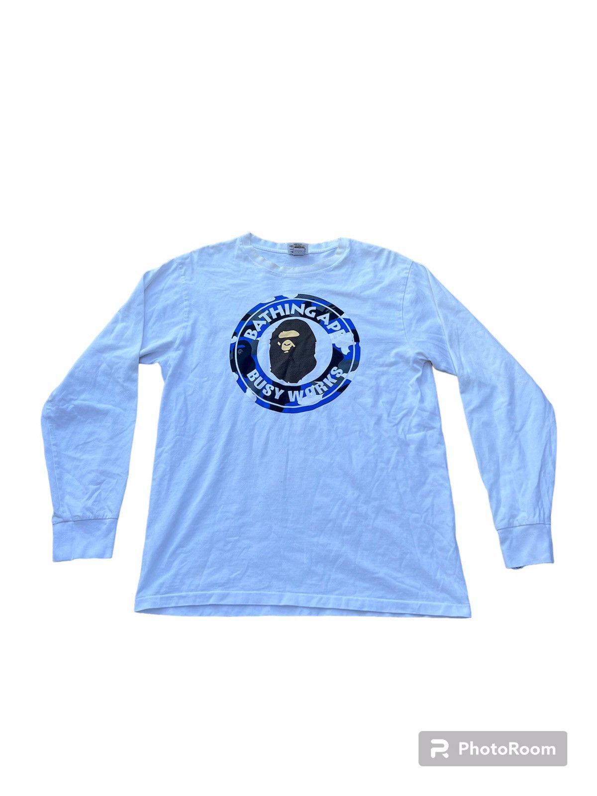 Bape Warm Up Camo Busy Works L/S Tee Size US M / EU 48-50 / 2 - 1 Thumbnail