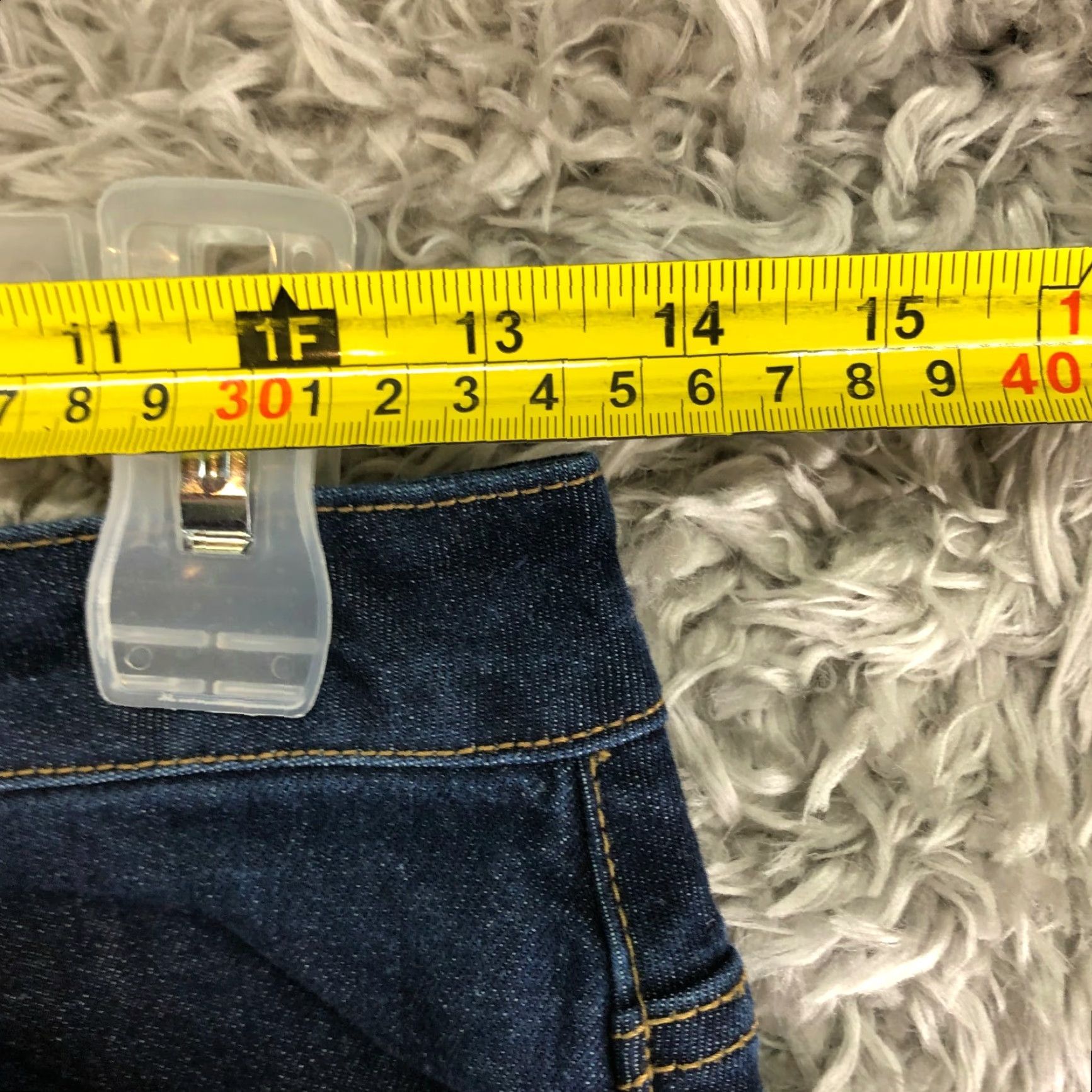 Vintage Harper Womens Size Small 27" Mini Midi Blue Jean Skirt Dark Wash Womens Skirt Denim Cotton Regular Rise Midi Length Dark Wash Jeans Skirt Vintage No Size 28" / US 6 / IT 42 - 2 Thumbnail