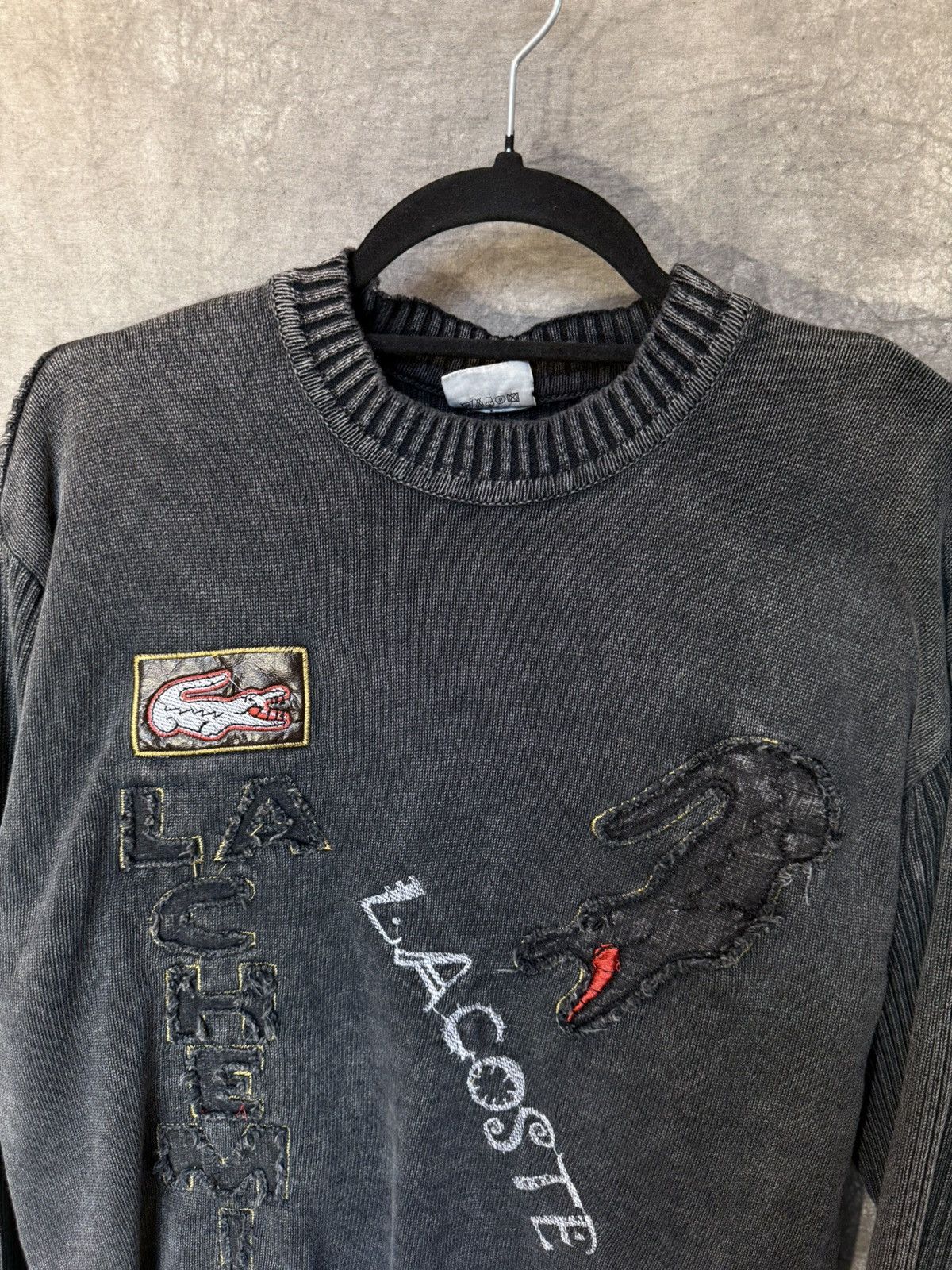 Lacoste Lacoste Sweater Vintage Avant Garde 90s Size US L / EU 52-54 / 3 - 2 Thumbnail