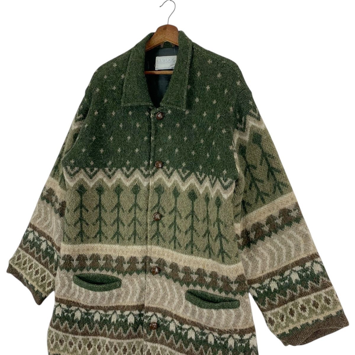 Japanese Brand Vintage Icewool by Alafoss of Iceland Wool Jacket Size US XL / EU 56 / 4 - 3 Thumbnail