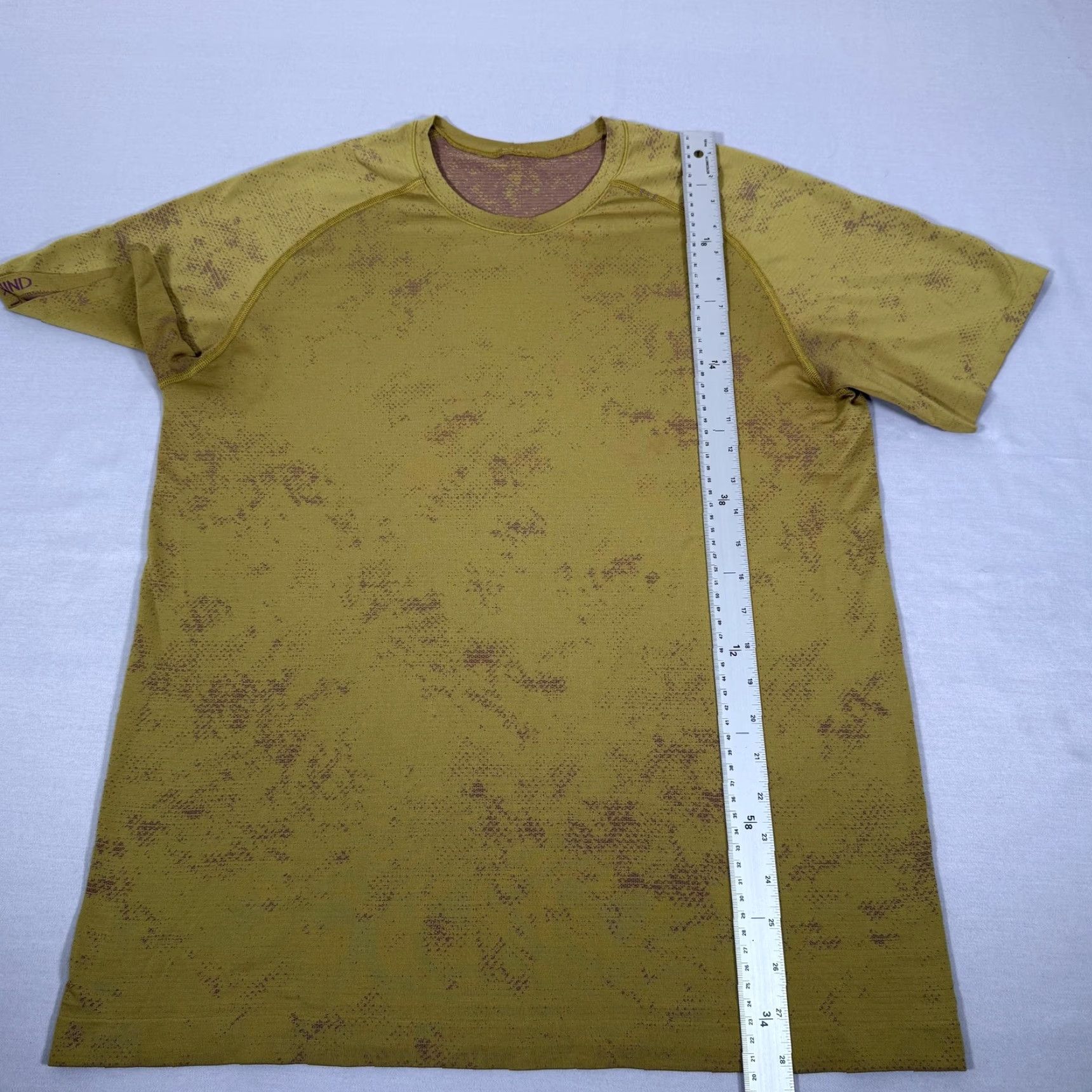 Lululemon Lululemon Shirt Mens Large Yellow Metal Vent Tech Seamless Athletic Running Camo Size US L / EU 52-54 / 3 - 5 Thumbnail