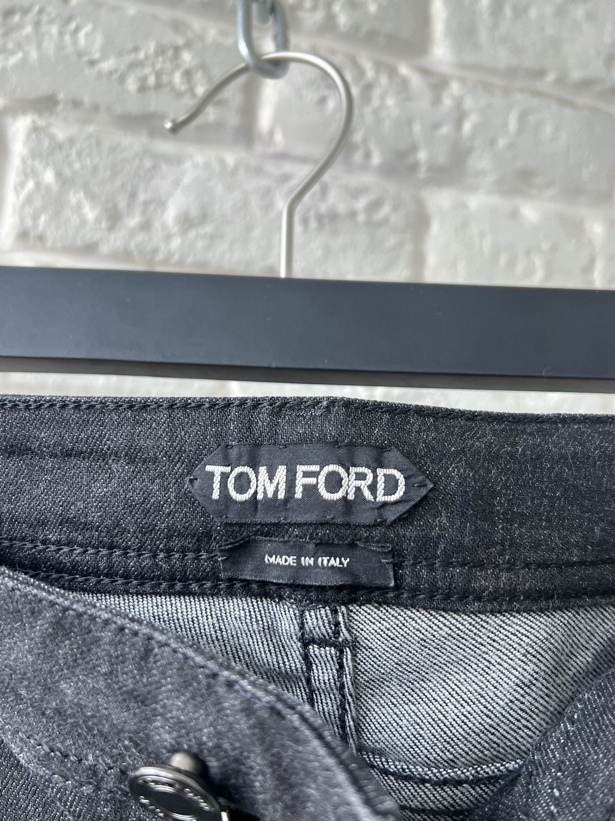 Tom Ford Tom Ford Black Sip Denim Skinny Jeans size 27 Size 27" / US 4 / IT 40 - 8 Thumbnail