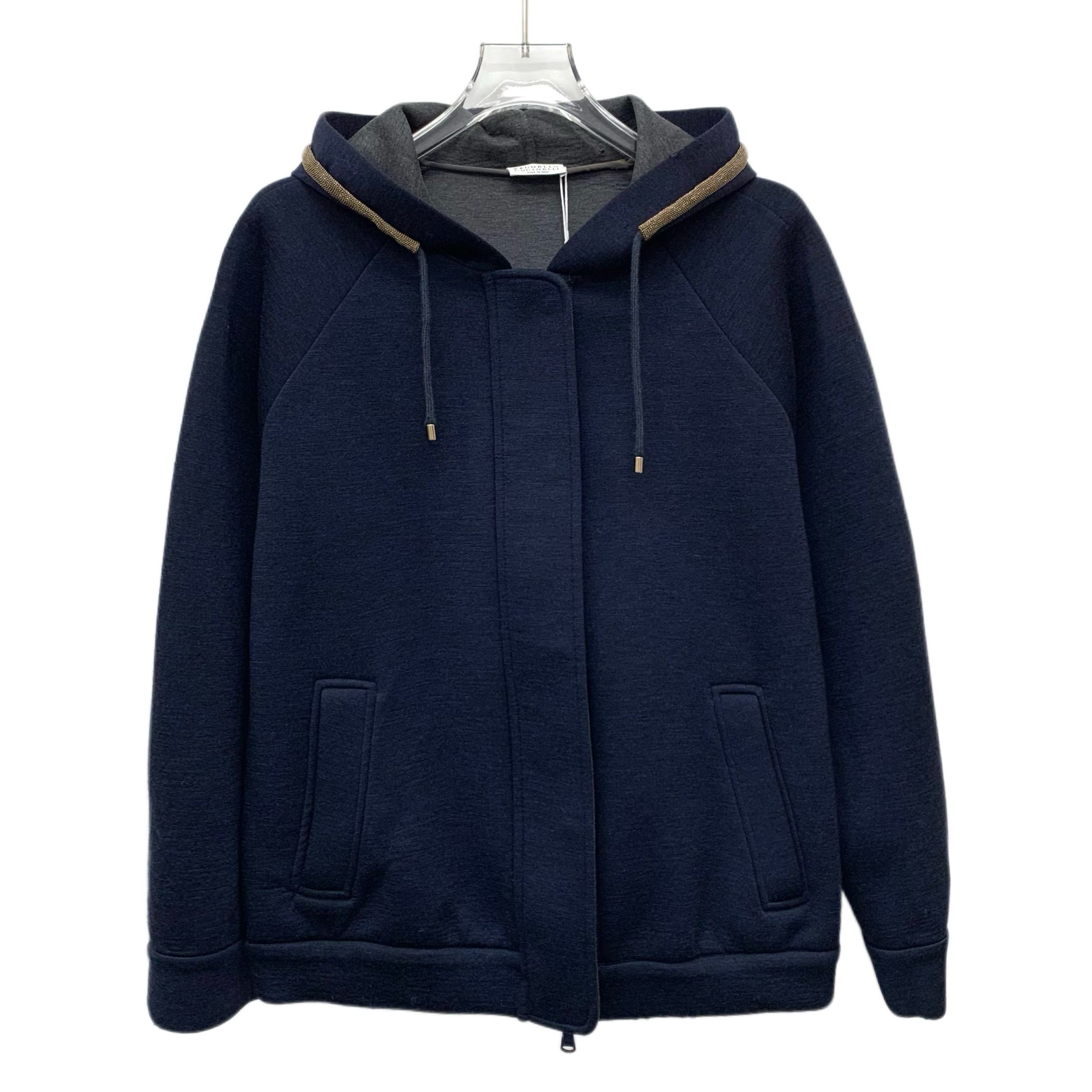 Brunello Cucinelli Brunello Cucinelli Navy Hoodie Jacket (Size XS) Size US XS / EU 42 / 0 - 1 Thumbnail