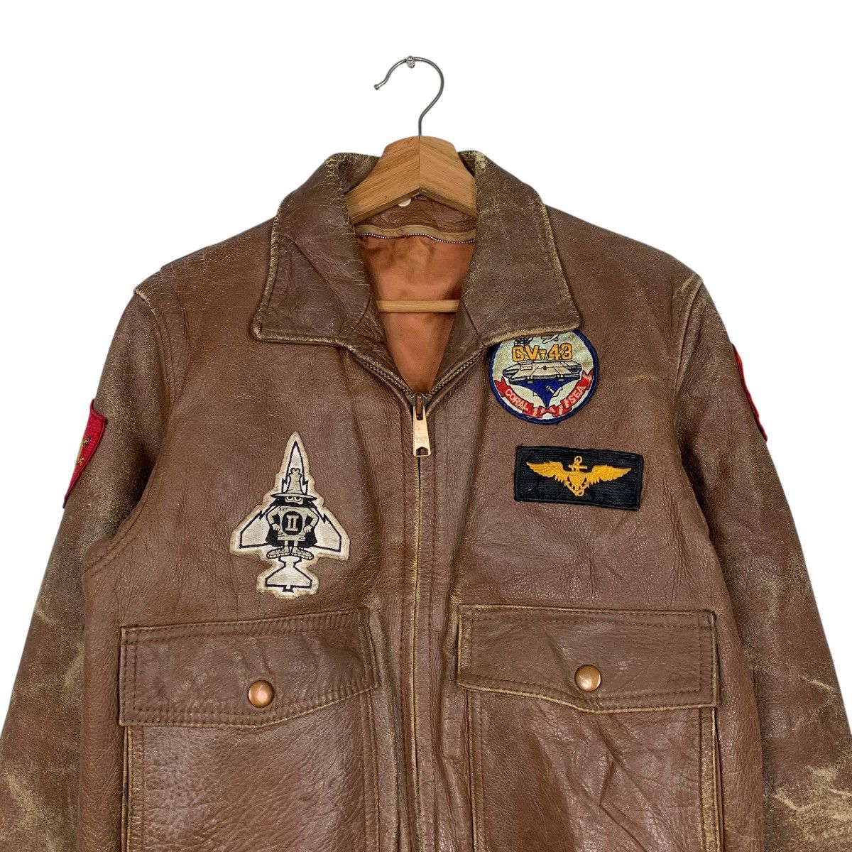 Japanese Brand Japanese Brand Dambuster Strike Fighter Leather Jacket Size US M / EU 48-50 / 2 - 3 Thumbnail