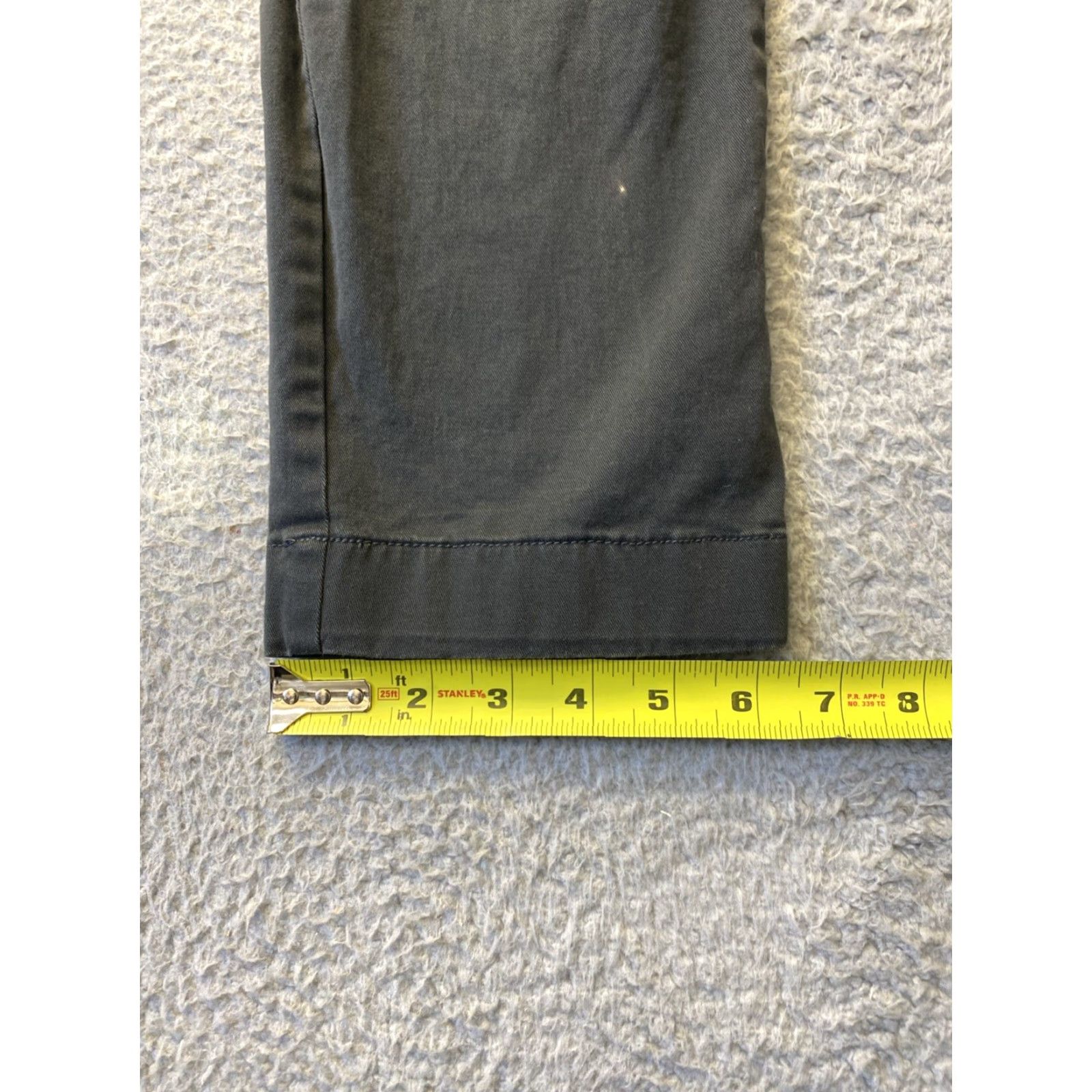 J.Crew J. Crew Slim Chino Pants 31x34 Dark Gray Cotton Tapered Mens Size US 31 - 5 Thumbnail