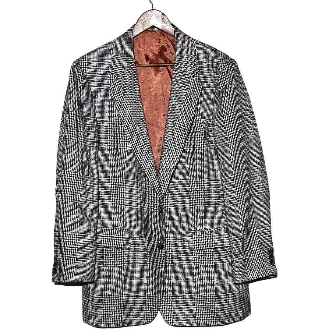 Other Austin Manor Black Silver Tweed Blazer Coat Jacket Size 40L Size 40L - 1 Thumbnail