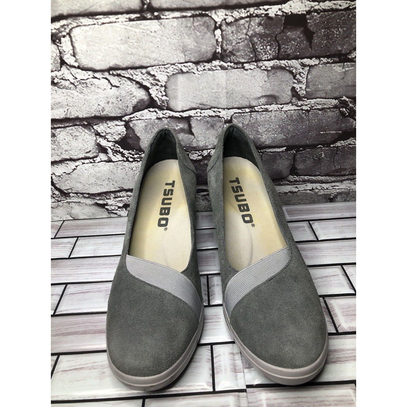 TSUBO Tsubo Damira Gray Suede Comfort Wedge Pumps Career Shoes Wom Size US 8 / IT 38 - 13 Thumbnail