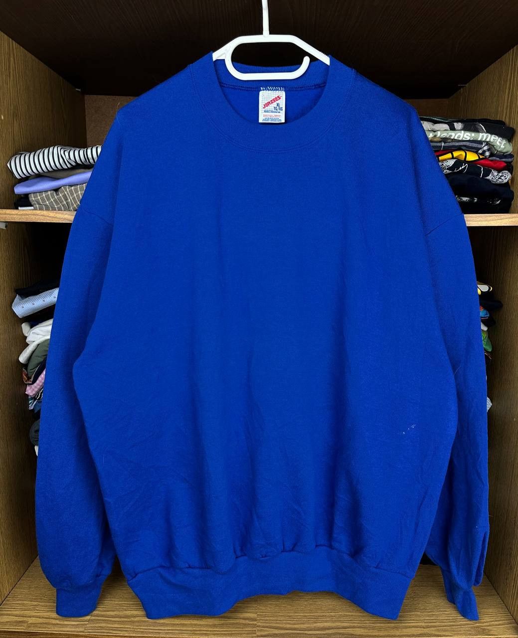 Jerzees × Vintage Vintage Jerzees 90s Fleece Crewneck Sweatshirt Size US XL / EU 56 / 4 - 1 Thumbnail