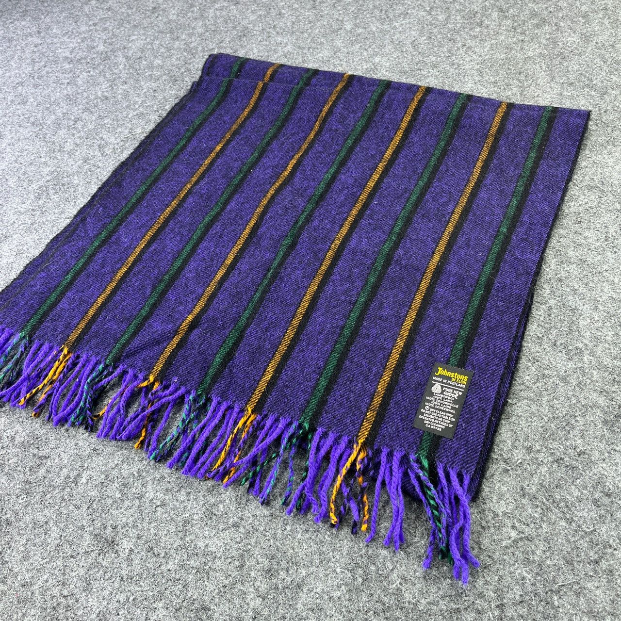 Johnstons Of Elgin × Vintage Johnstons Of Elgin Scarf / Muffler / Neckwear T568 Size ONE SIZE - 5 Thumbnail