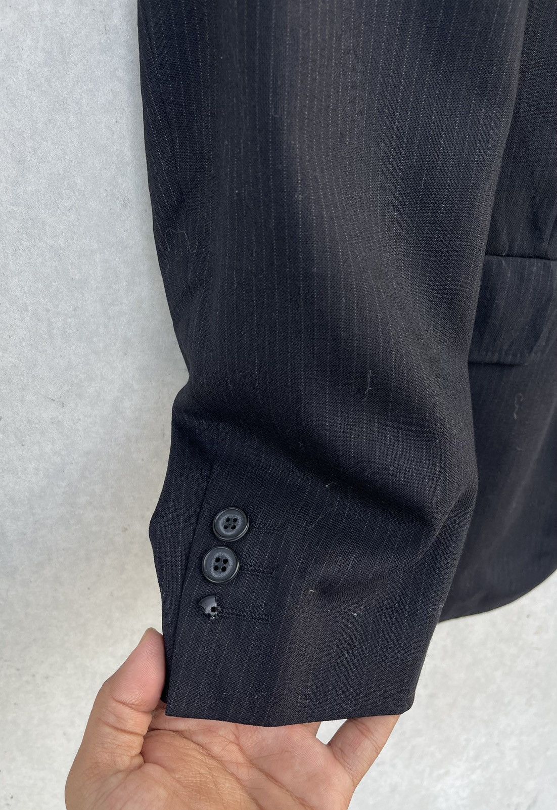 Yohji Yamamoto 🔥Vintage Yohji Yamamoto D'urban Pinstripe Blazer/Jacket Size US M / EU 48-50 / 2 - 7 Thumbnail