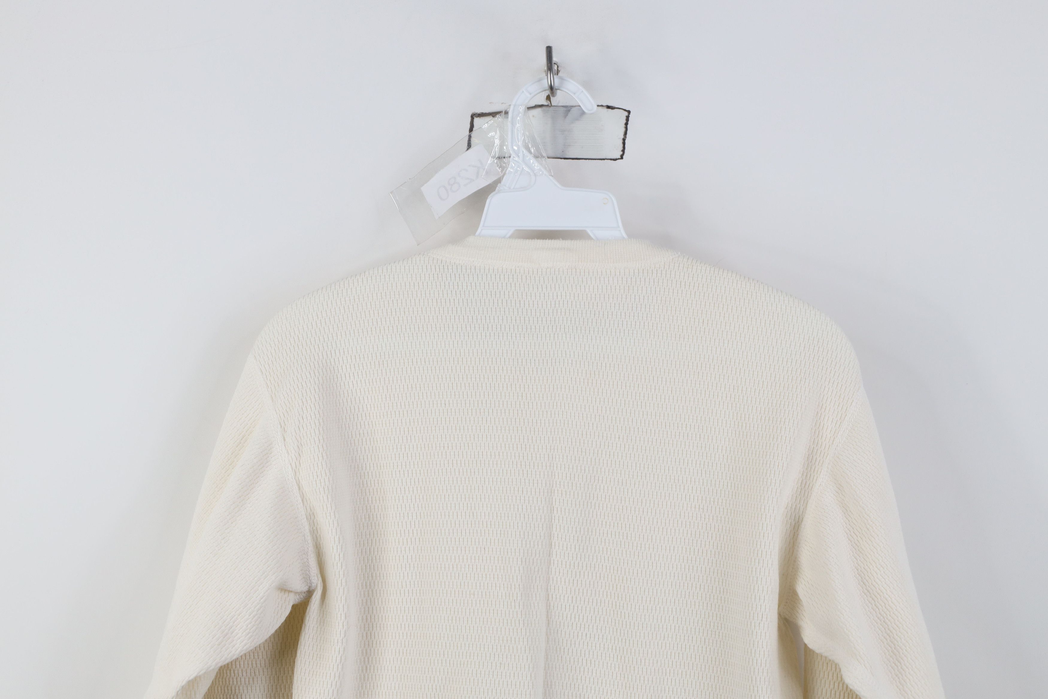 Vintage Vintage 90s Streetwear Waffle Knit Long Sleeve T-Shirt Size US S / EU 44-46 / 1 - 9 Thumbnail