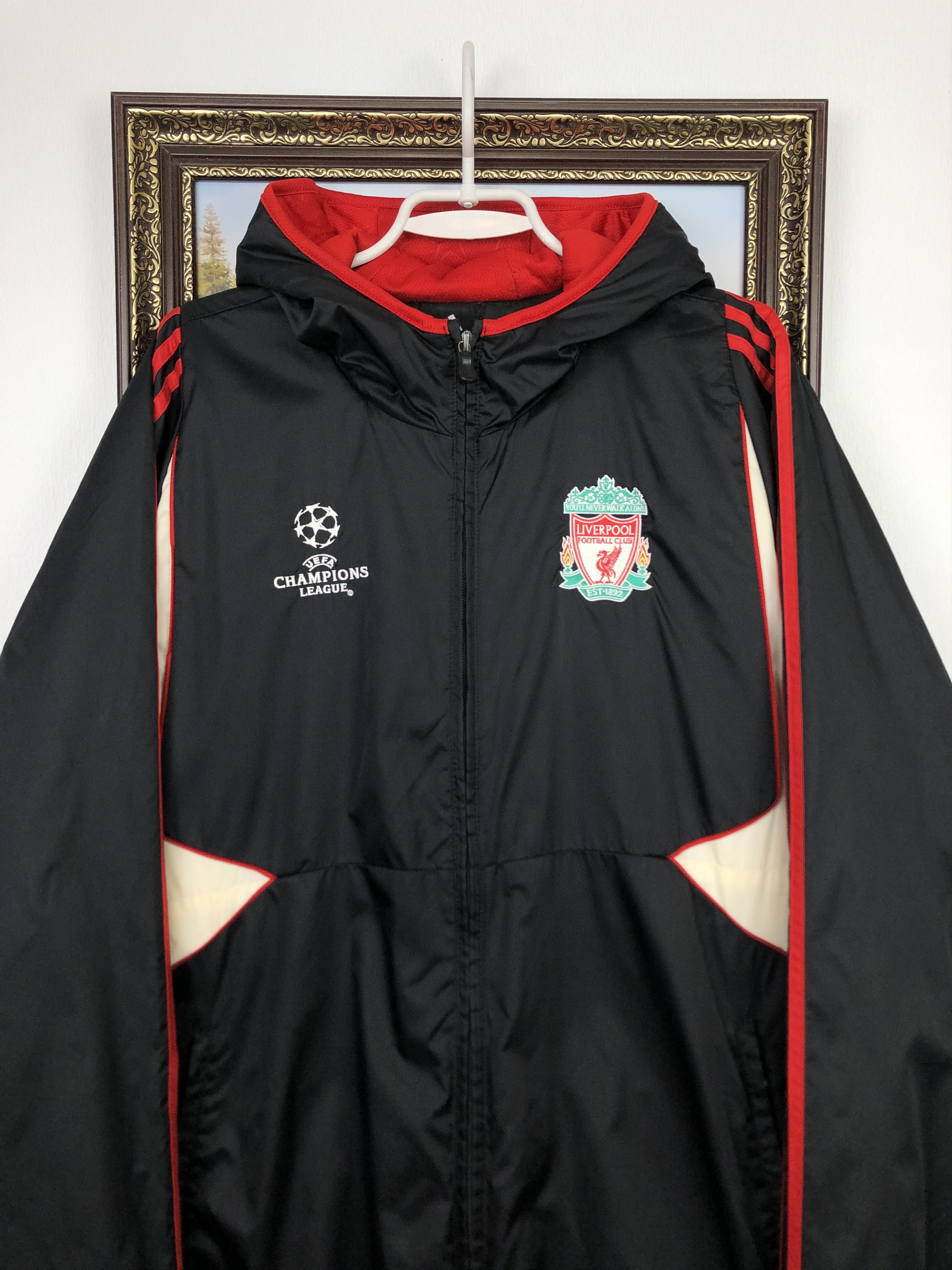 Adidas Vintage Adidas Liverpool Football Jacket Soccer Warm Bomber Size US L / EU 52-54 / 3 - 2 Thumbnail