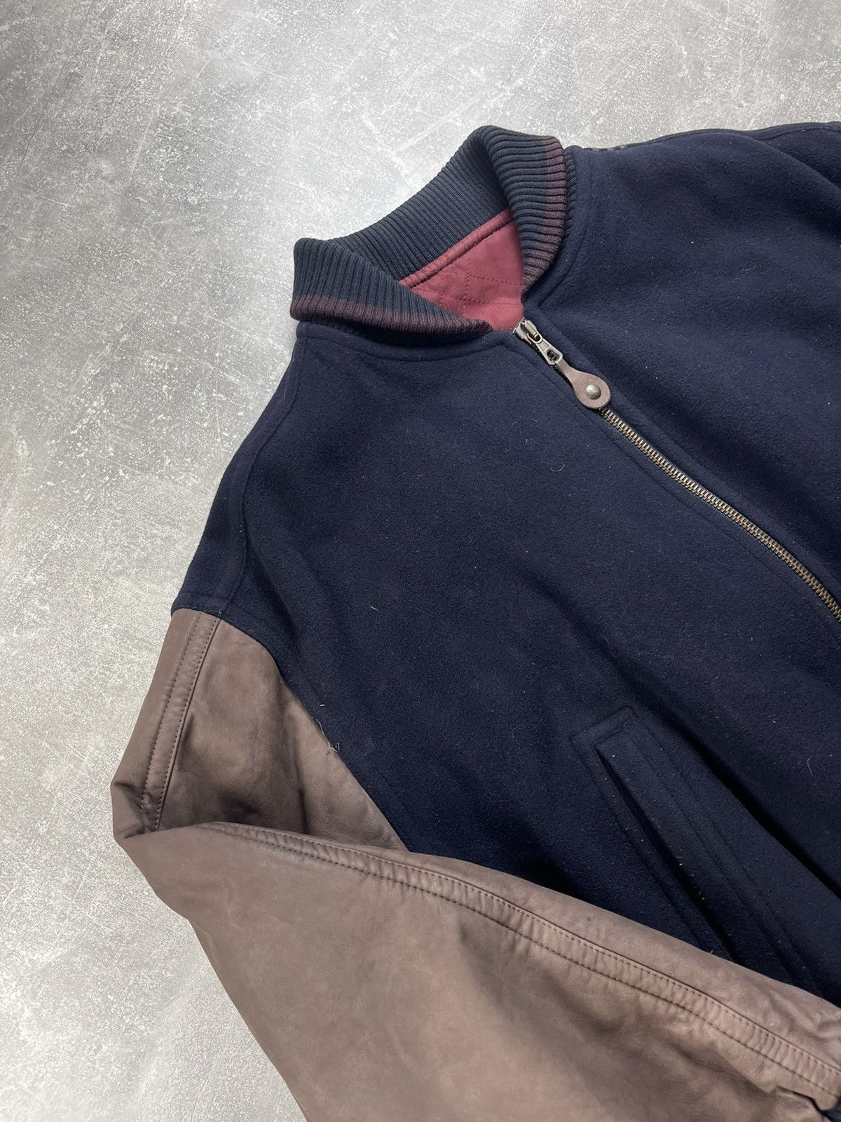 Iceberg Iceberg Arctic Survival Wool/Leather Bomber Varsity Jacket Size US L / EU 52-54 / 3 - 9 Thumbnail