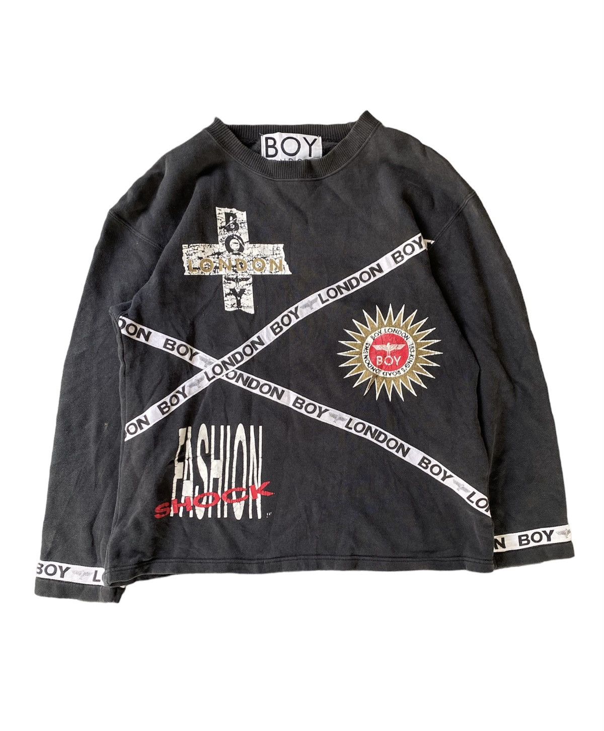 Boy London 1990s 🔥 Boy London Cross sweatshirt Made in Japan Size US S / EU 44-46 / 1 - 1 Thumbnail