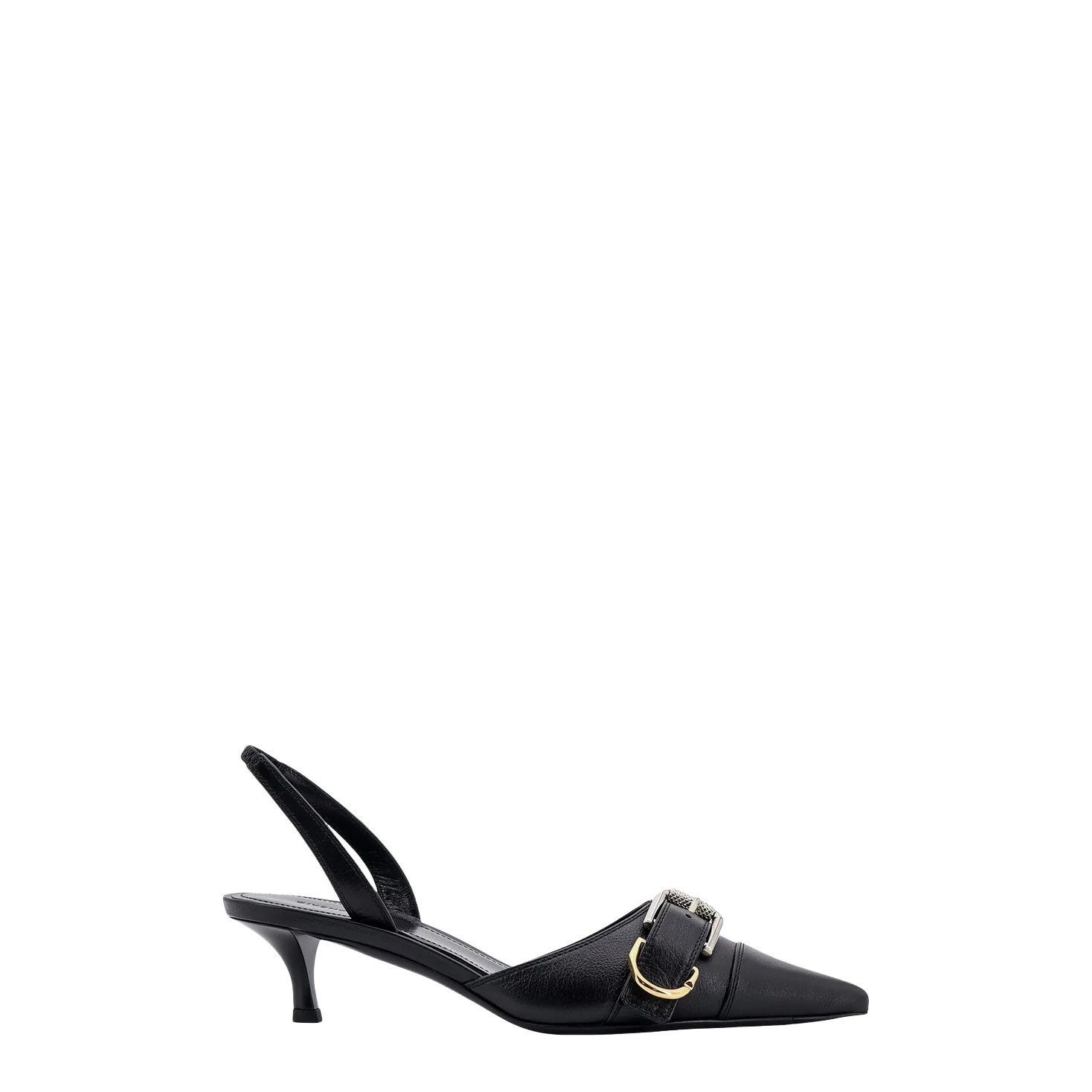 GIVENCHY Voyou $995 Black Leather Slingback Pumps New & Auth