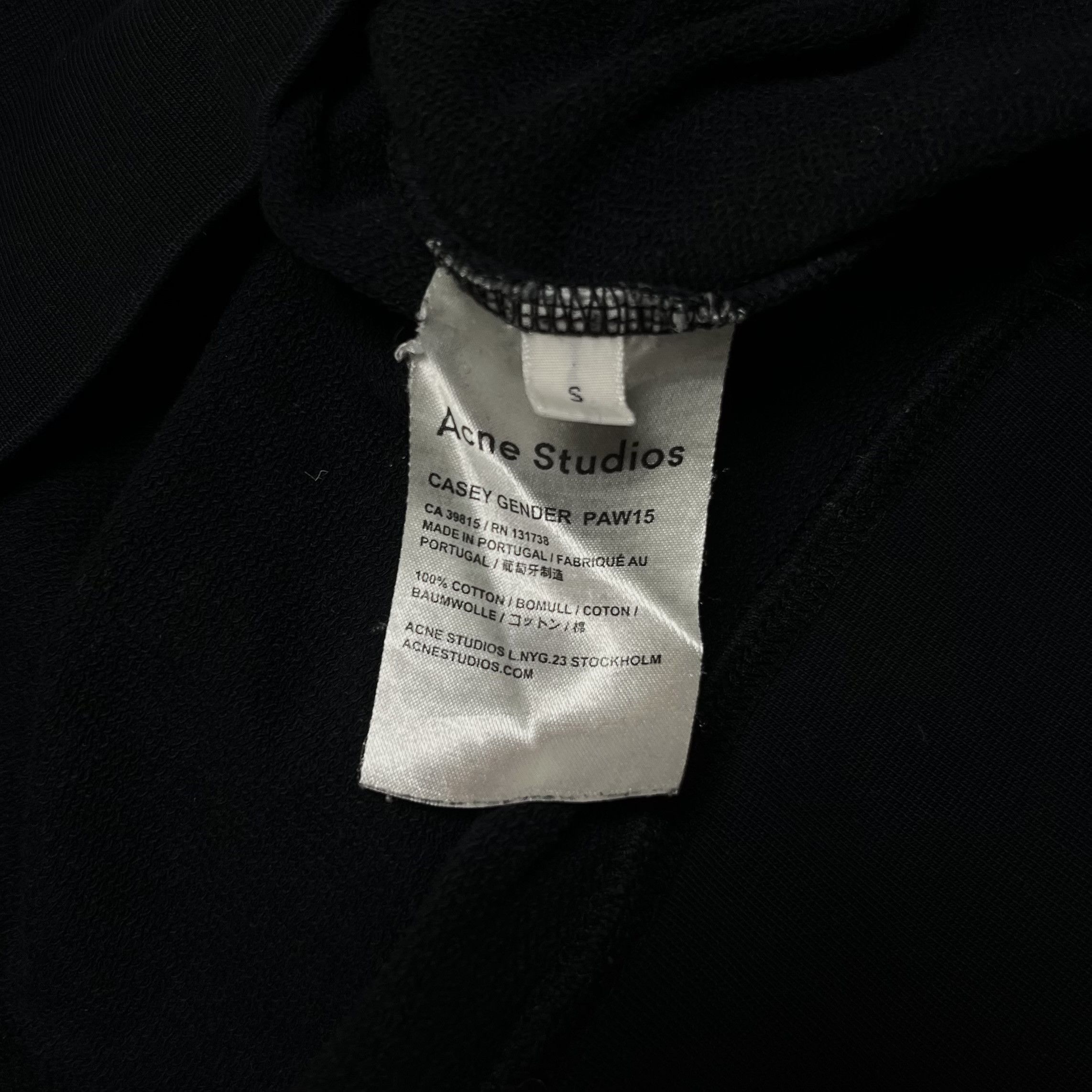 Acne Studios Acne Studios Gender Equality Black Sweatshirt PAW15 Size US S / EU 44-46 / 1 - 5 Thumbnail