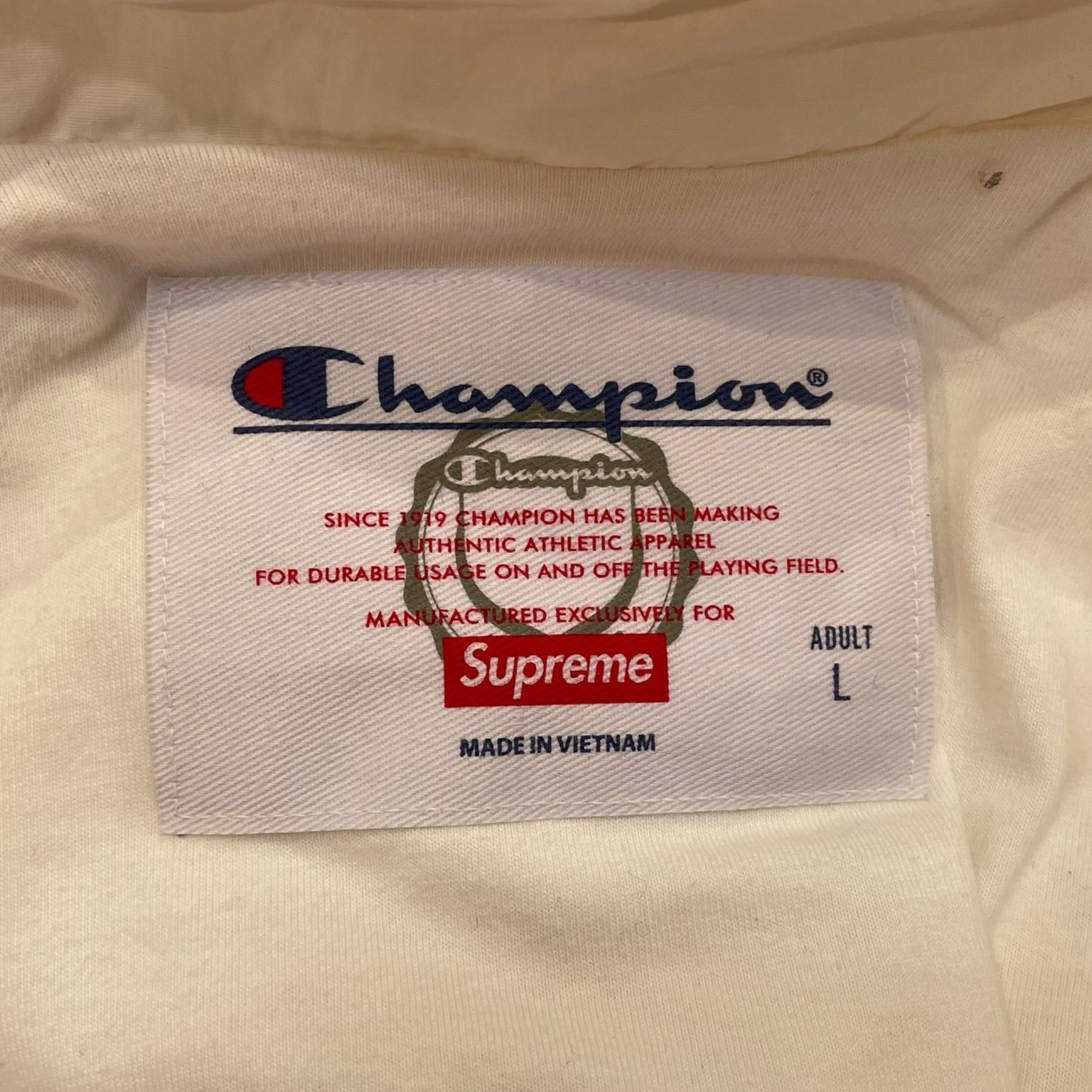 Champion × Supreme High Neck Nylon Windbreaker Jacket Size US L / EU 52-54 / 3 - 6 Thumbnail