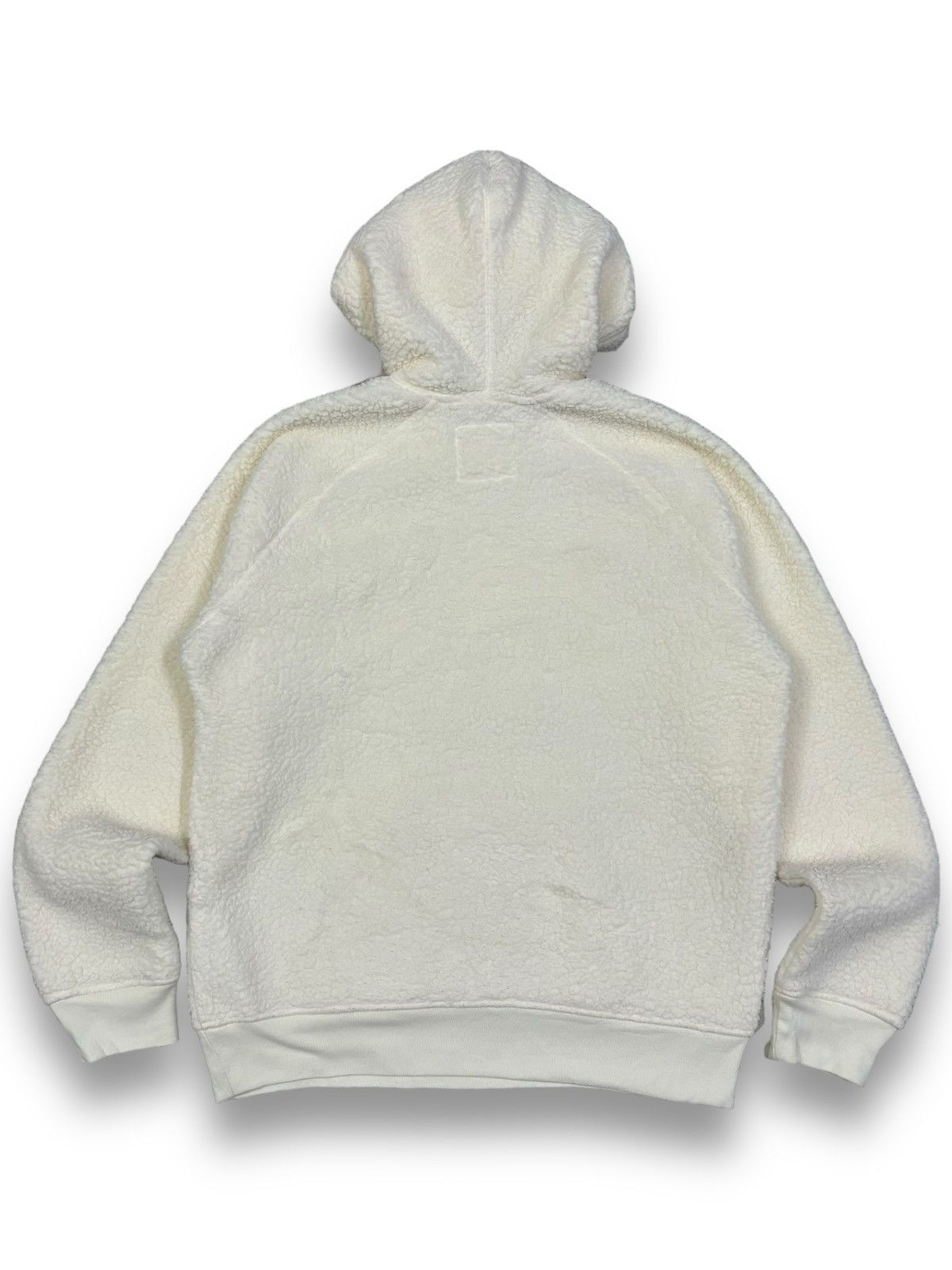 Gap × Yeezy Gap White Cream Big Logo Sherpa Pullover Hoodie Size US M / EU 48-50 / 2 - 2 Thumbnail