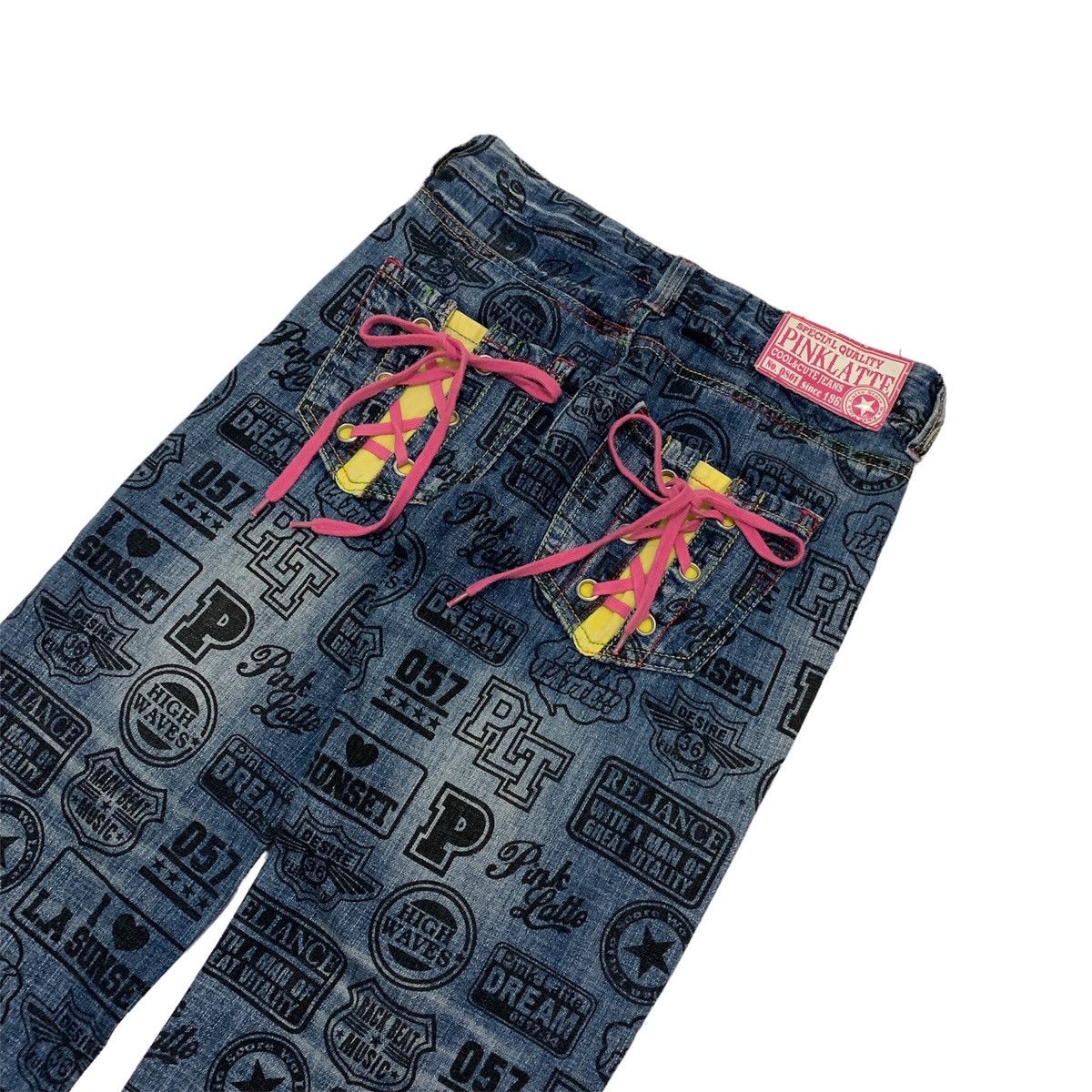 Angel Blue PINKLATTE Cool & Cute Jeans Look Like “Hyteric Glamour” Size US 29 - 3 Thumbnail