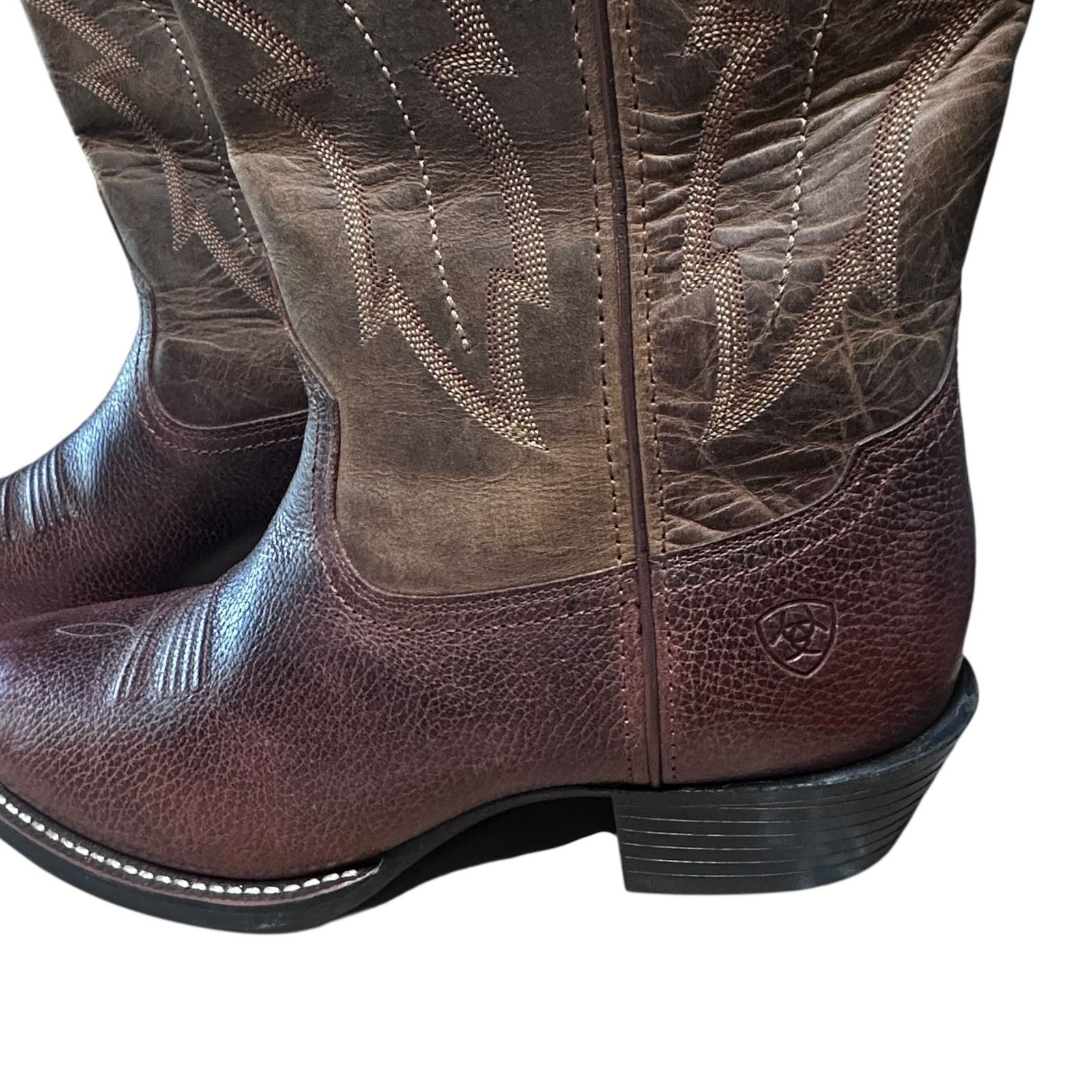 Ariat Mens ARIAT Western Leather Cowboy Boots Size 10 Size US 10 / EU 43 - 5 Thumbnail