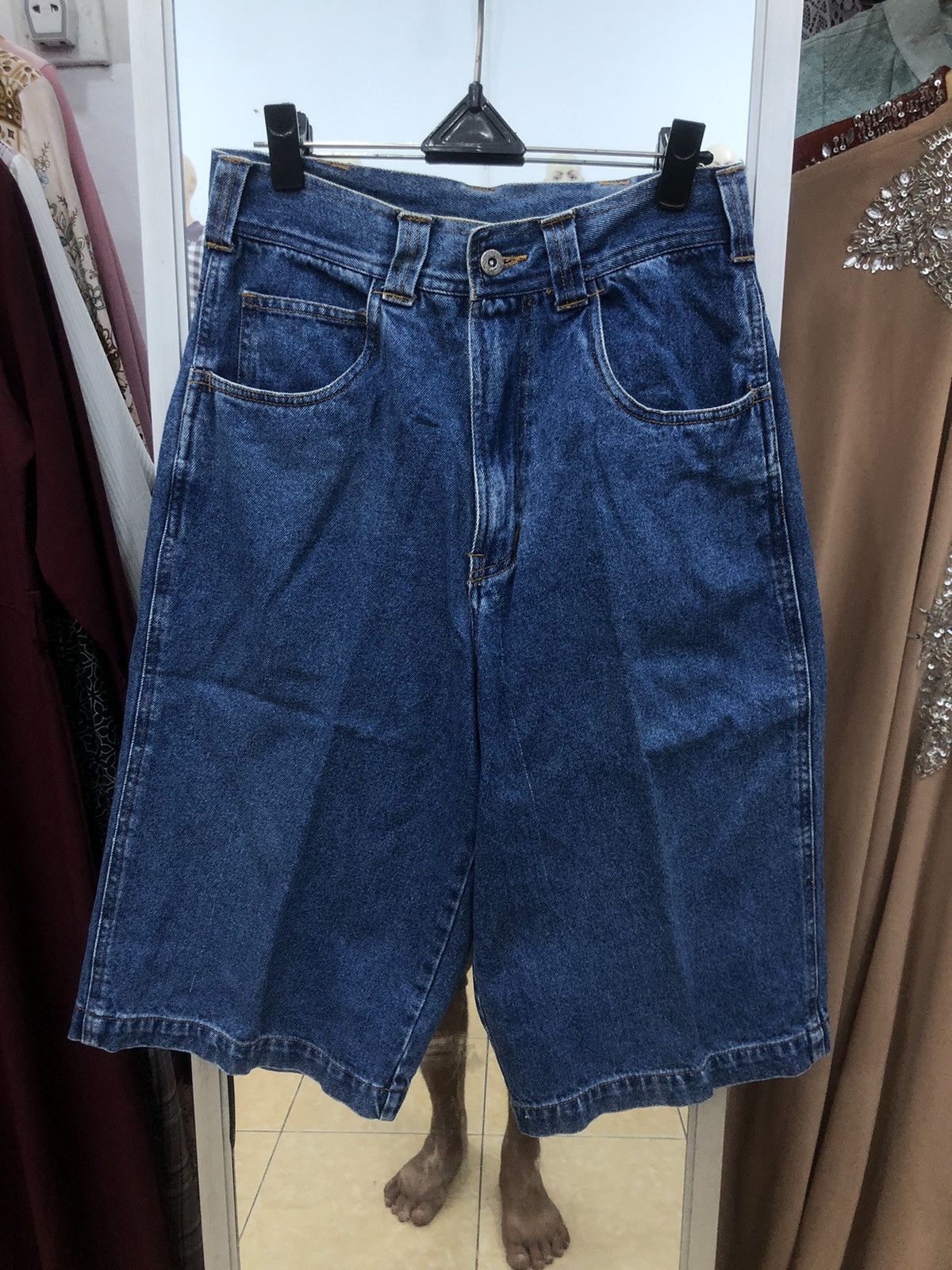 JNCO × Japanese Brand Y2k Raton Laveur Baggy Denim Short Size US 27 - 2 Thumbnail