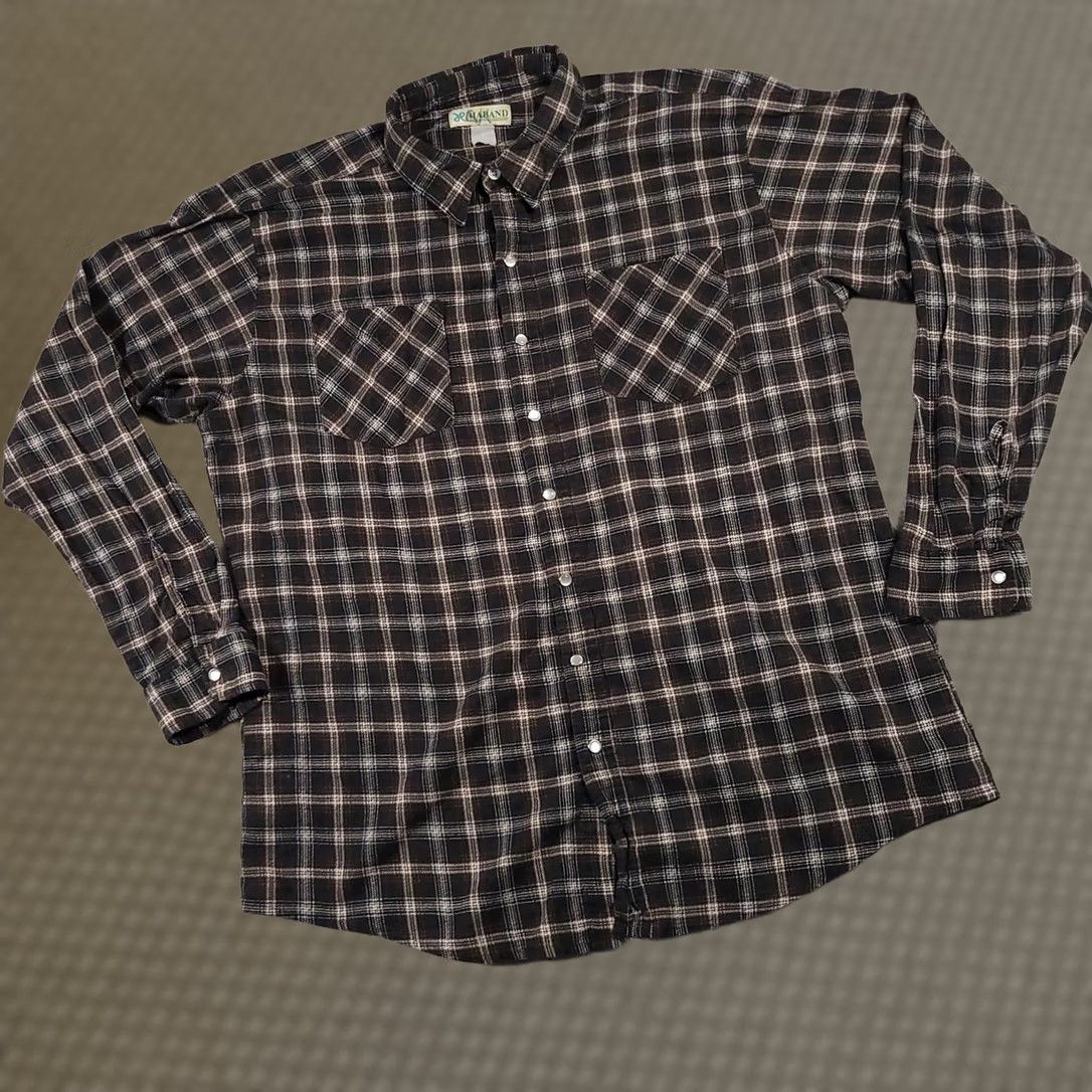 Haband VINTAGE Haband Shirt Mens Large Plaid Flannel Pearl Snap Western Vintage 90s Shirt Mens Large Plaid Flannel Pearl Snap Western Vintage 90s Size US L / EU 52-54 / 3 - 1 Thumbnail