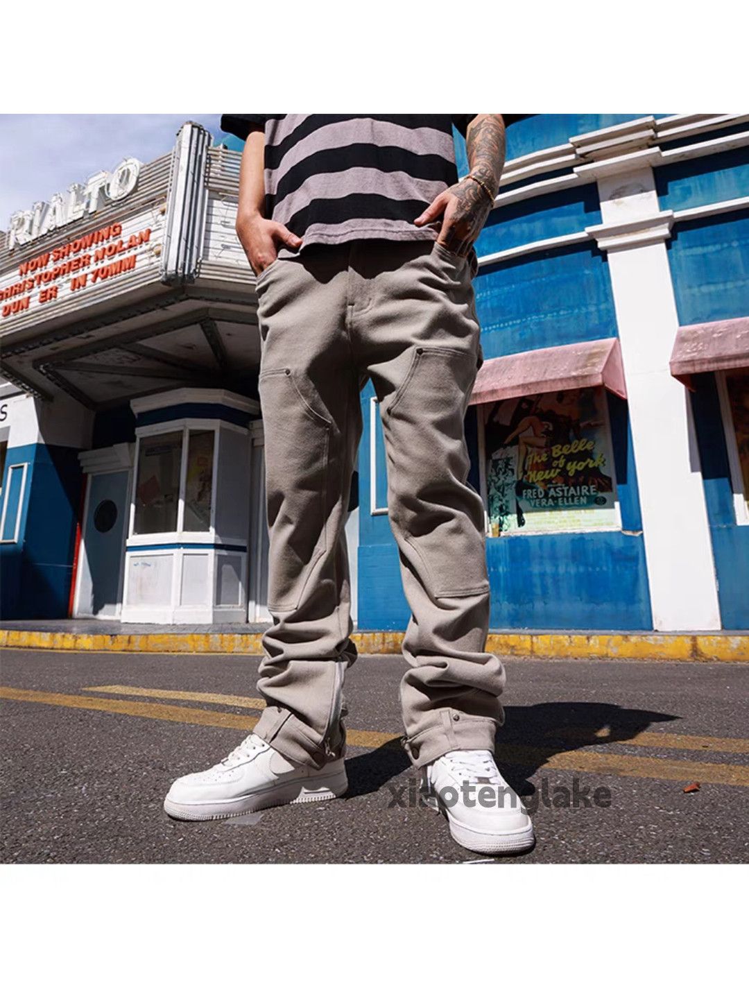 Designer × Japanese Brand × Vintage utility skate hiphop cargo flared work carpenter pants Size US 32 / EU 48 - 2 Thumbnail