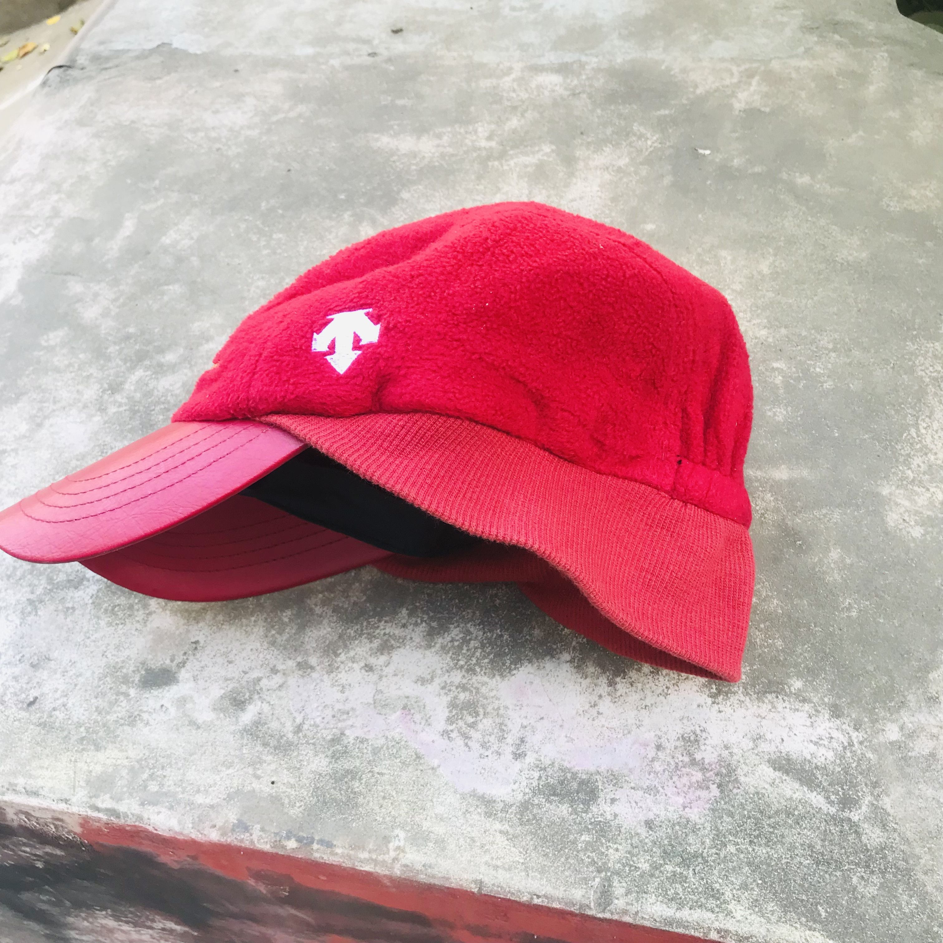 Japanese Brand × Vintage Y2k Leather Visor Beanie Cap Size ONE SIZE - 5 Thumbnail
