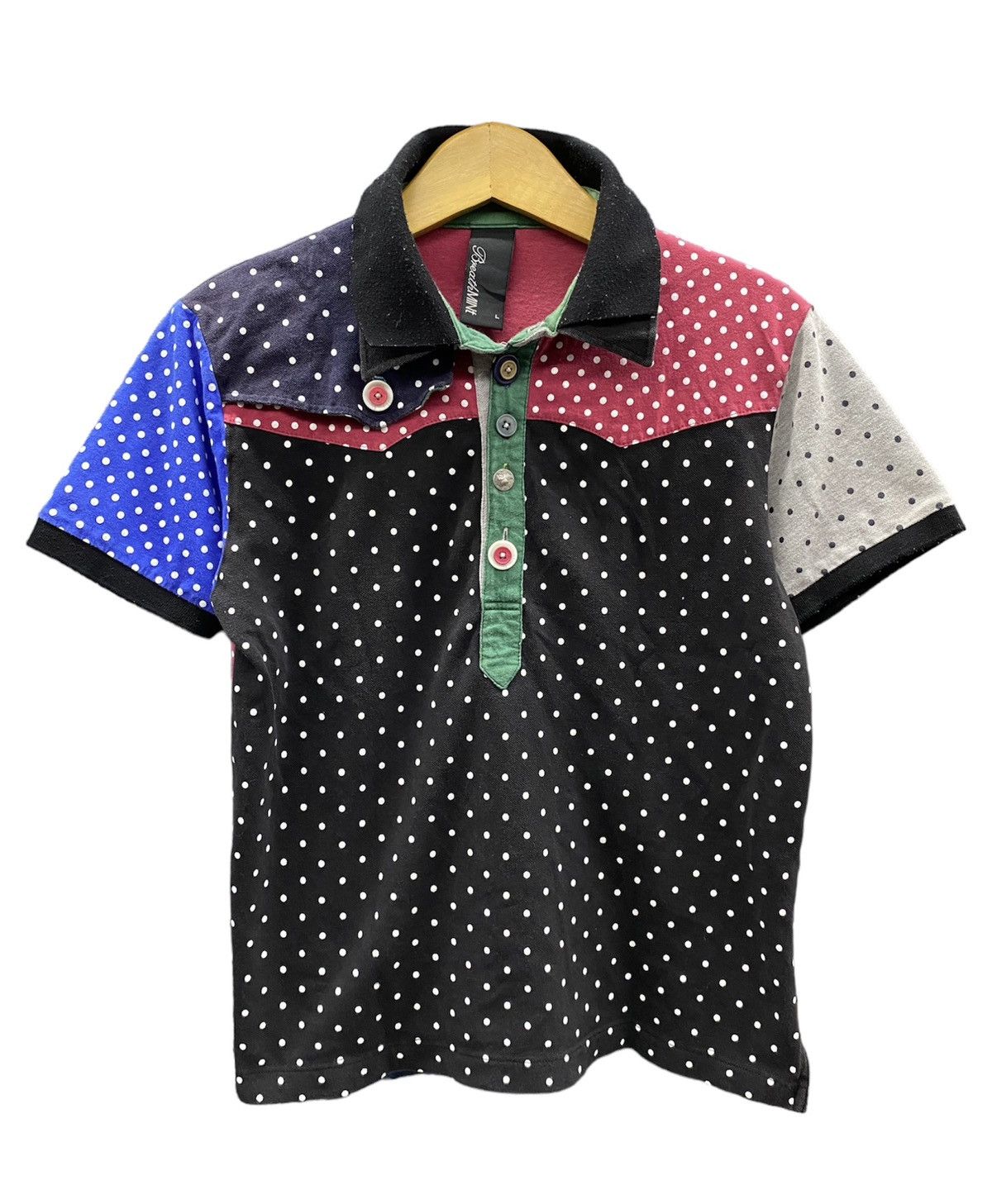 Japanesebrand breathmint polka double collar