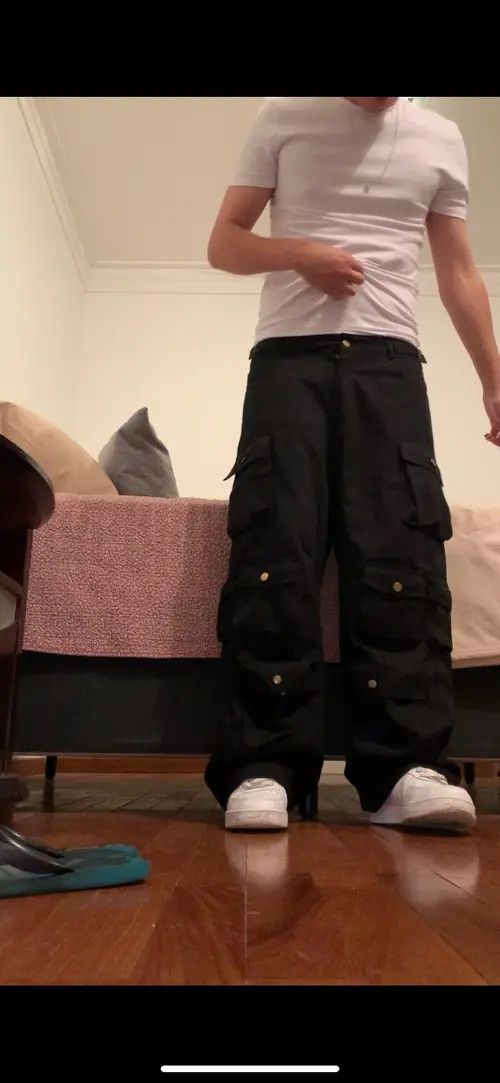 Jean Cargo Pants Multi-pockets Size US 34 / EU 50 - 2 Thumbnail