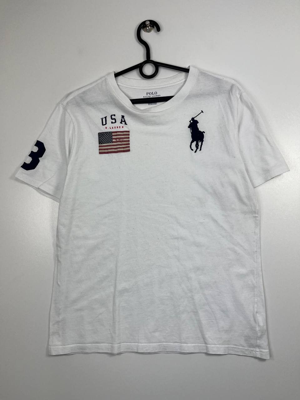 Polo Ralph Lauren Polo Ralph Lauren Usa Flag Big Pony #3 T Shirt Boys Size L Size US L / EU 52-54 / 3 - 1 Thumbnail