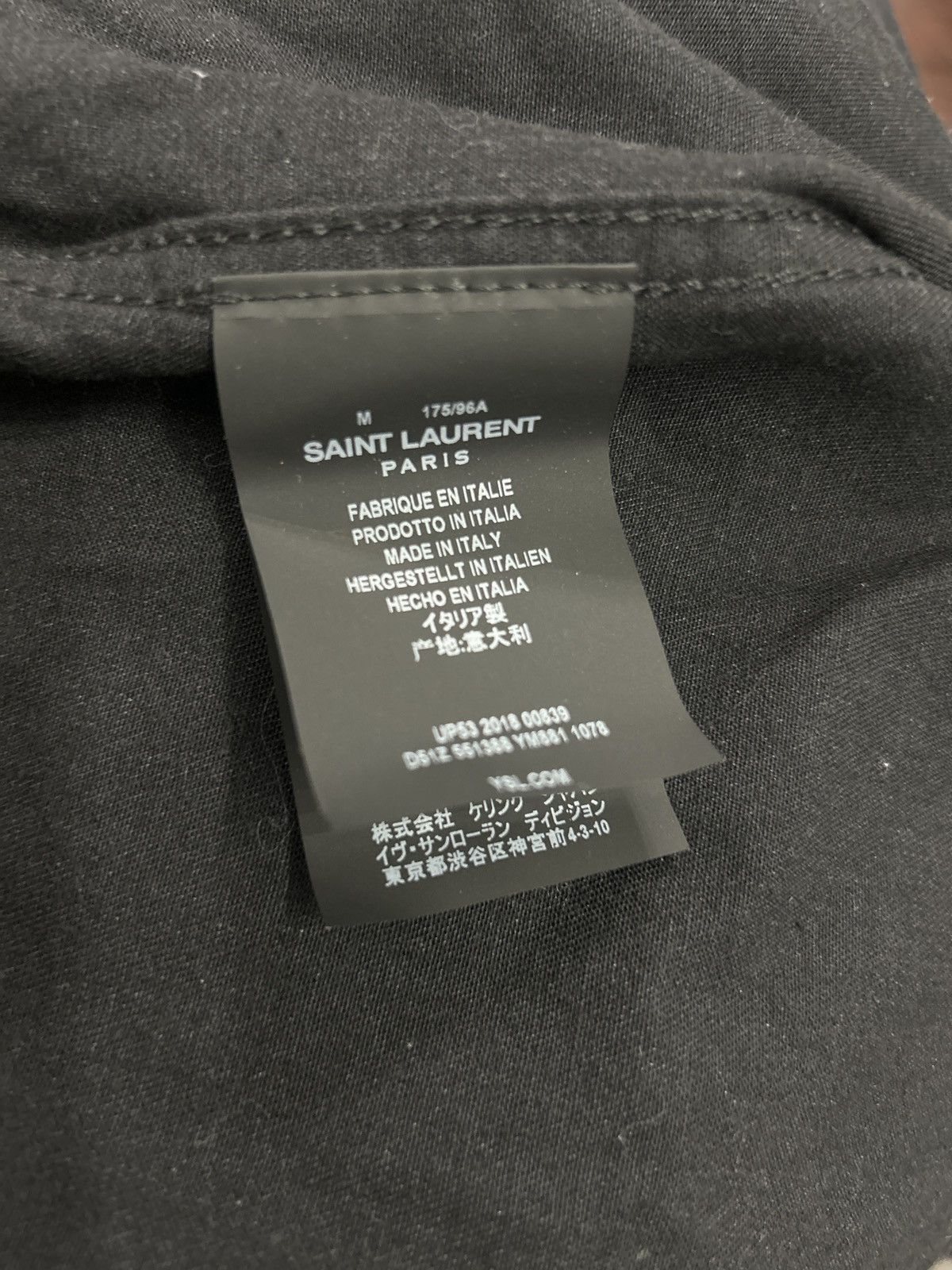Saint Laurent Paris Saint Laurent - Slim-Fit Embroidered Cotton Western Shirt Size US M / EU 48-50 / 2 - 6 Thumbnail