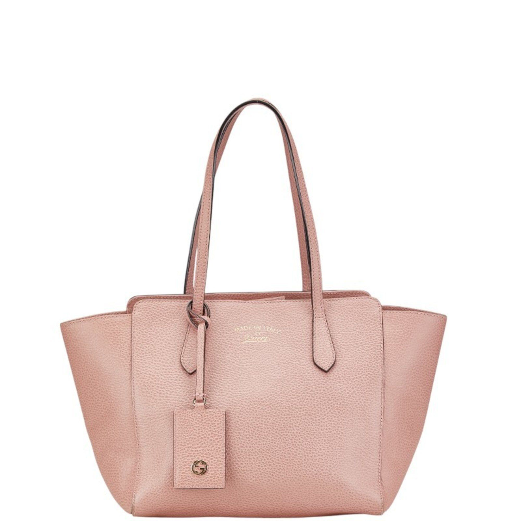Gucci Swing Medium Tote Bag Shoulder 354408 Pink Leather Women's Gucci