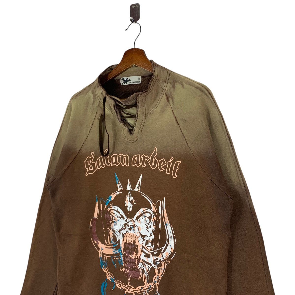 Designer × Vintage Vintage Satan Arbeit Skull Hardcore Punk Distressed Size US M / EU 48-50 / 2 - 3 Thumbnail