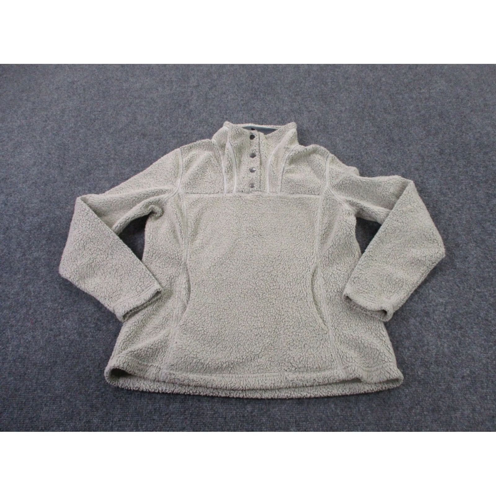 Vintage Kuhl Jacket Womens S Beige Fleece Hiking Sweater Pullover Outdoors Snap Shirt Women Small Beige Fleece Jacket Snap Kuhl Size S / US 4 / IT 40 - 2 Thumbnail
