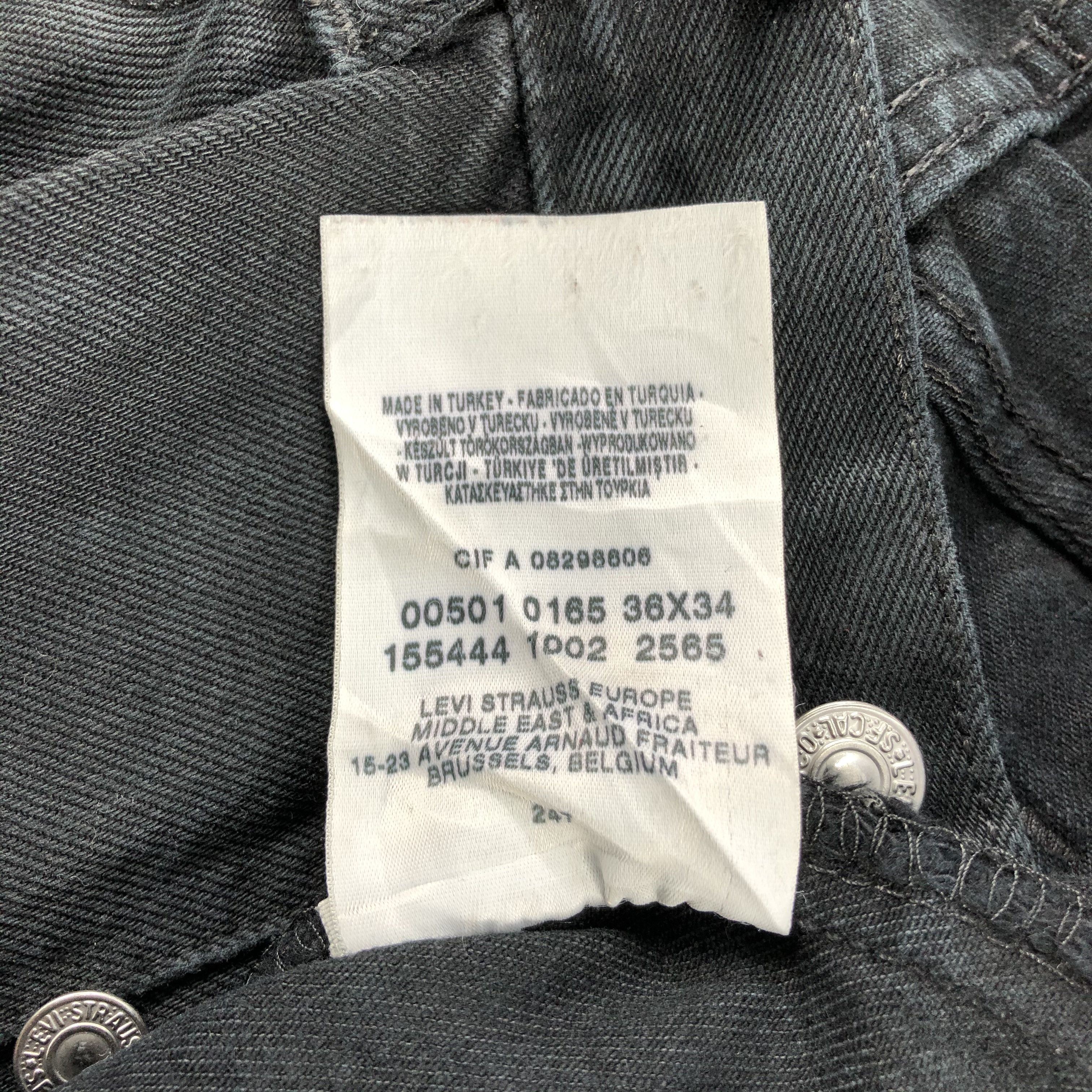 Levi's Vintage 90s Distress Levis 501 Jeans-J1428 Size US 35 - 12 Thumbnail