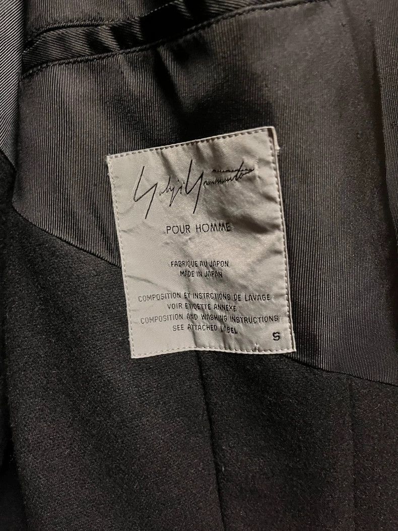 Yohji Yamamoto Yohji Yamamoto Yohji Yamamoto Black Leather Coat for Sale Size US L / EU 52-54 / 3 - 3 Thumbnail
