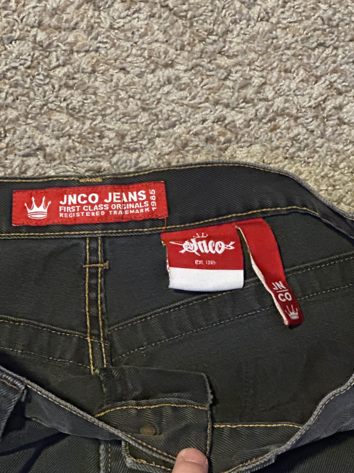 JNCO × Vintage Super rare JNCO 8ball skull jorts/shorts Size US 36 / EU 52 - 12 Thumbnail